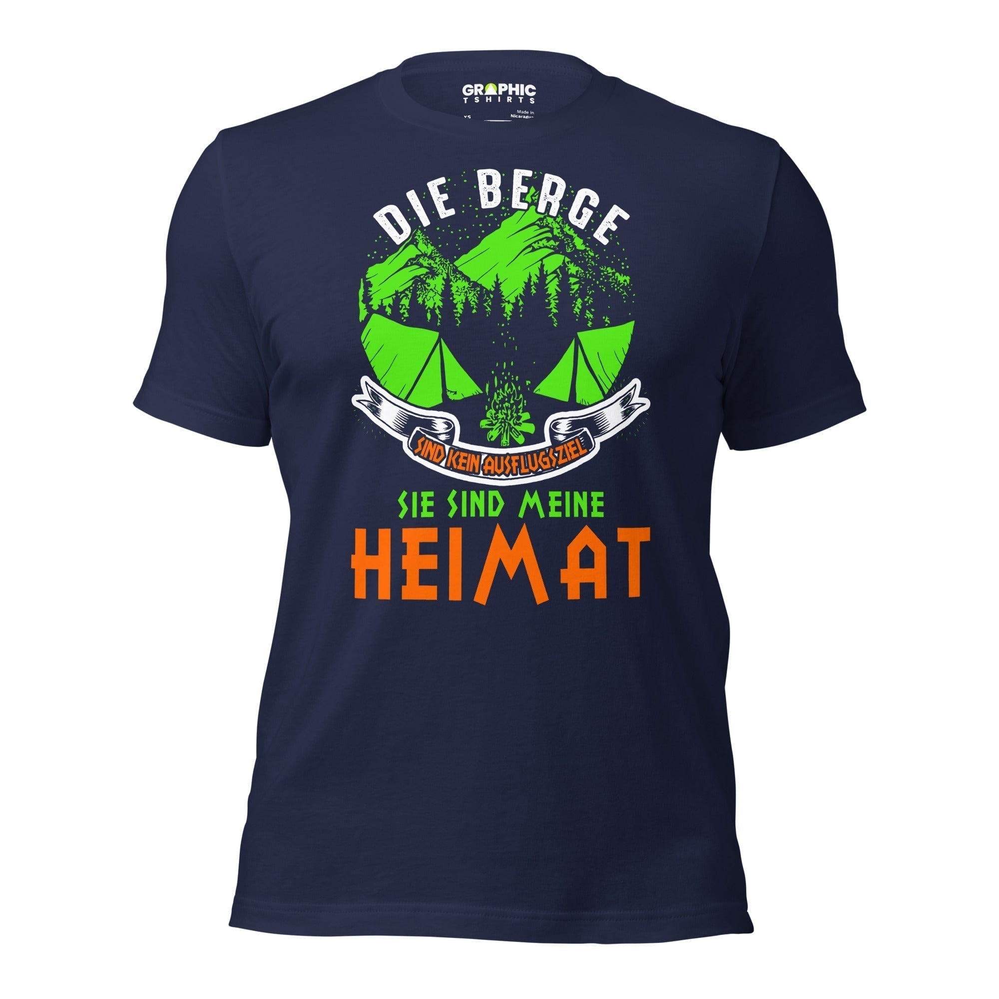 GRAPHIC T-SHIRTS Navy / XS Unisex Staple T-Shirt - Die Berge Sind Klein Ausflugsziel Sie Sind Meine Heimat