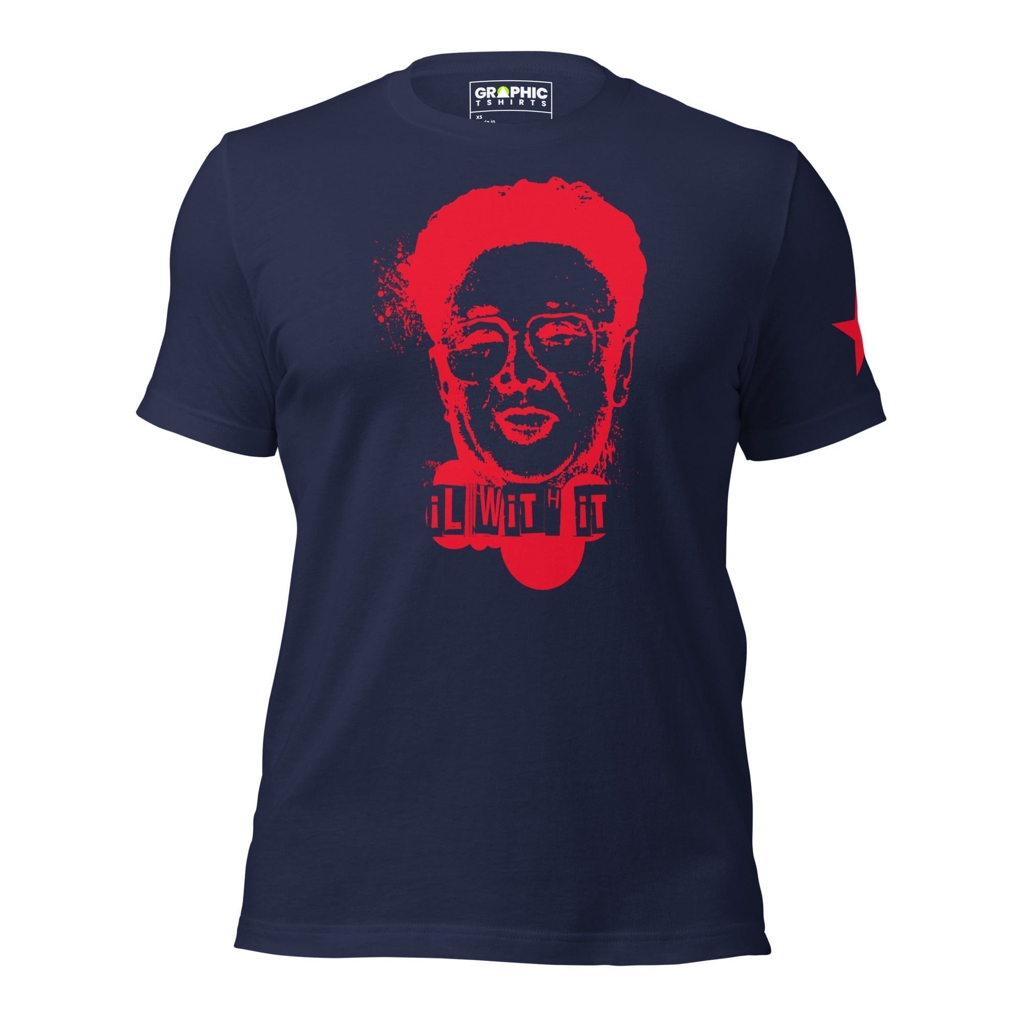 GRAPHIC T-SHIRTS Navy / XS Unisex Staple T-Shirt - Il With It Kim Jong Un North Korea