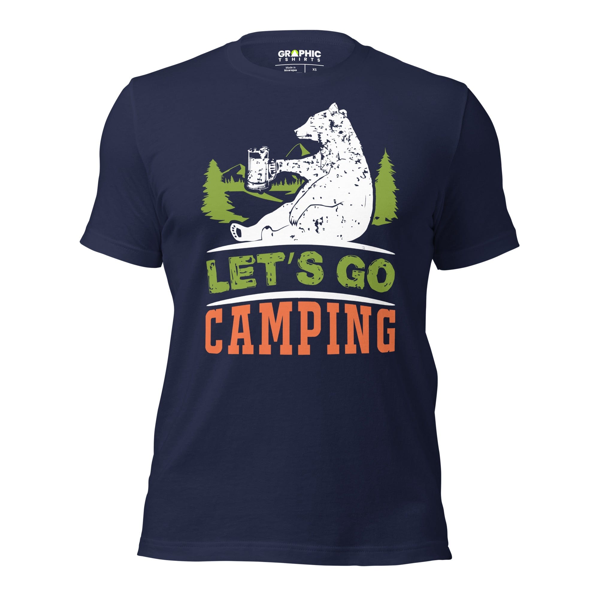 GRAPHIC T-SHIRTS Navy / XS Unisex Staple T-Shirt - Let's Go Camping