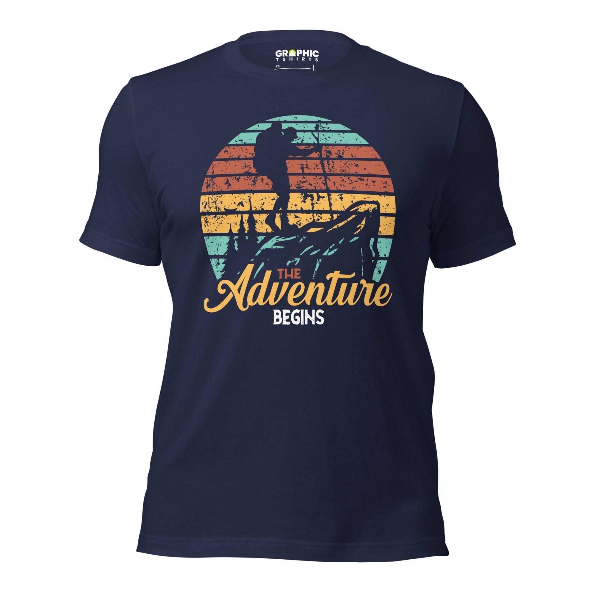 GRAPHIC T-SHIRTS Navy / XS Unisex Staple T-Shirt - The Adventure Begins