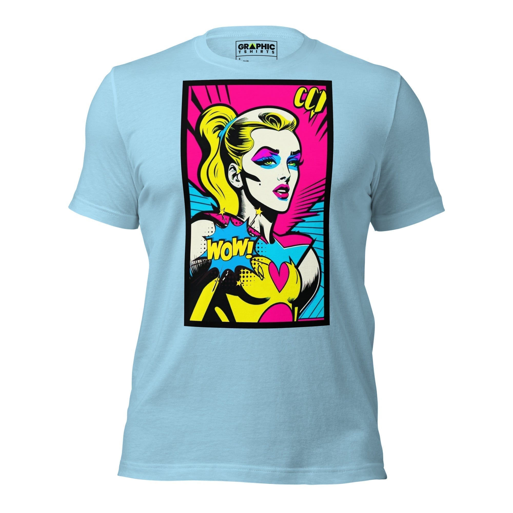 GRAPHIC T-SHIRTS Ocean Blue / S Unisex Crew Neck T-Shirt - Bionic Blonde