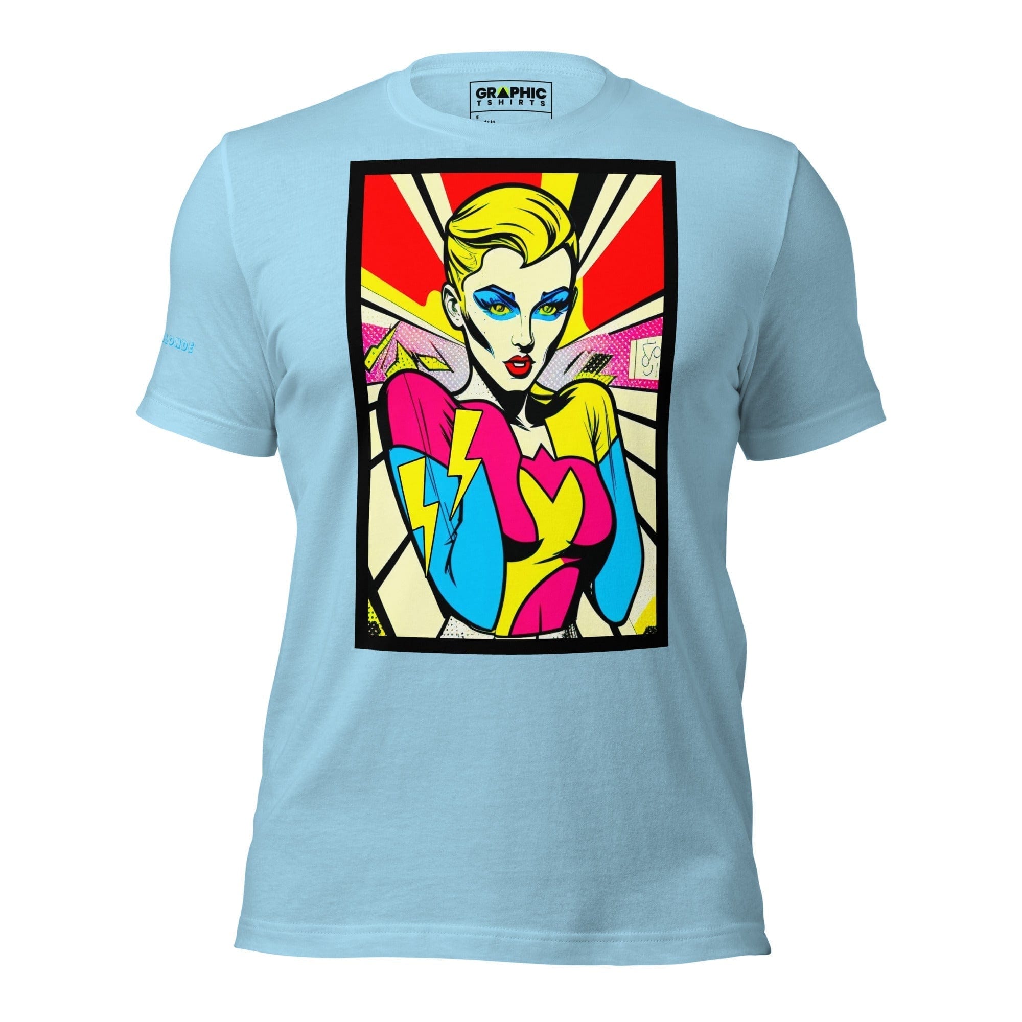 GRAPHIC T-SHIRTS Ocean Blue / S Unisex Crew Neck T-Shirt - Bionic Blonde