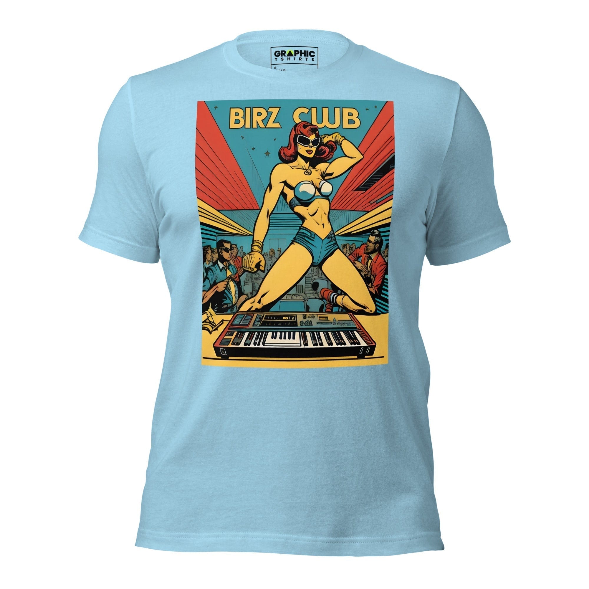 GRAPHIC T-SHIRTS Ocean Blue / S Unisex Crew Neck T-Shirt - Ibiza Night Club Heroes Comic Series v.4