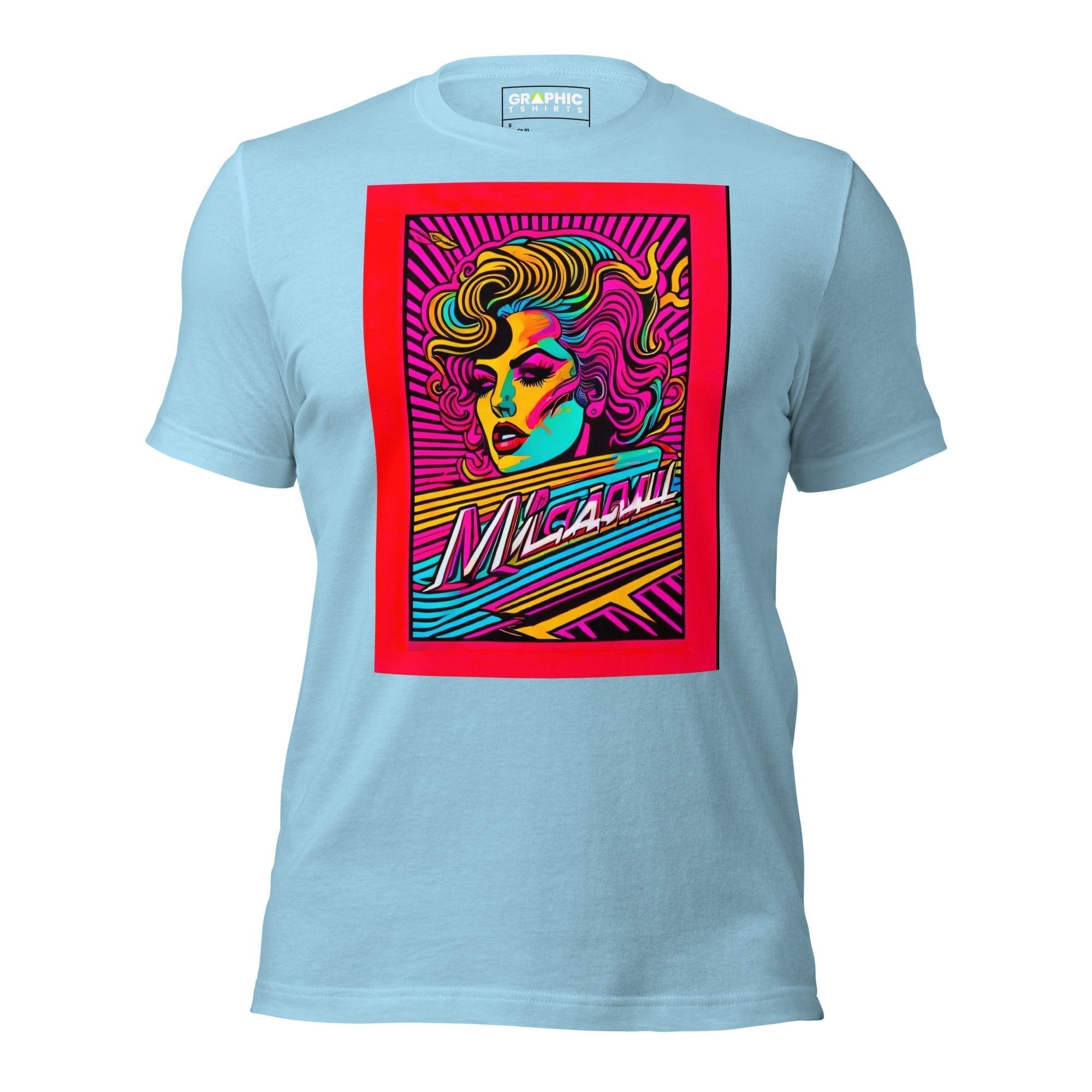 GRAPHIC T-SHIRTS Ocean Blue / S Unisex Crew Neck T-Shirt - Miami Heatwave Series v.1