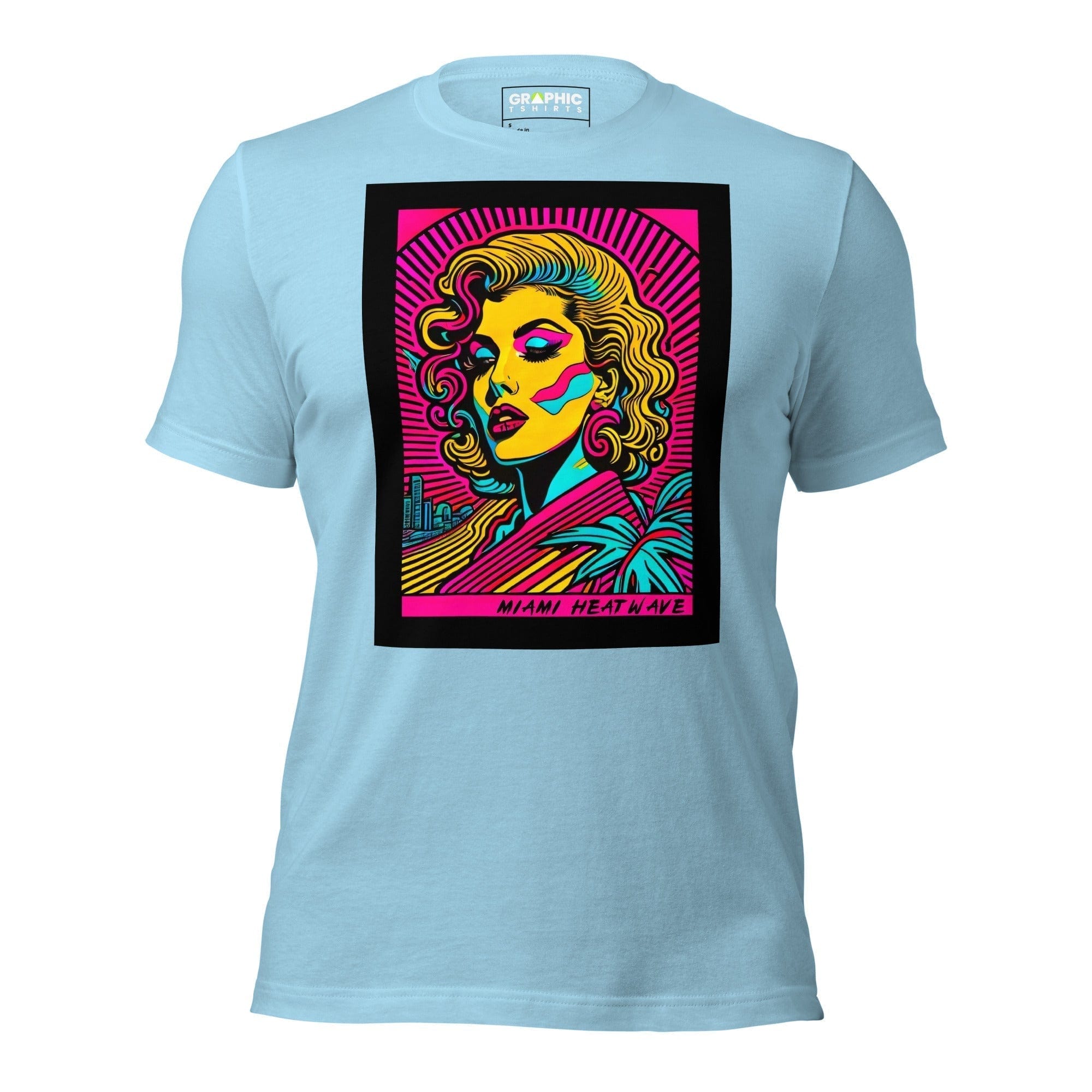 GRAPHIC T-SHIRTS Ocean Blue / S Unisex Crew Neck T-Shirt - Miami Heatwave Series v.20