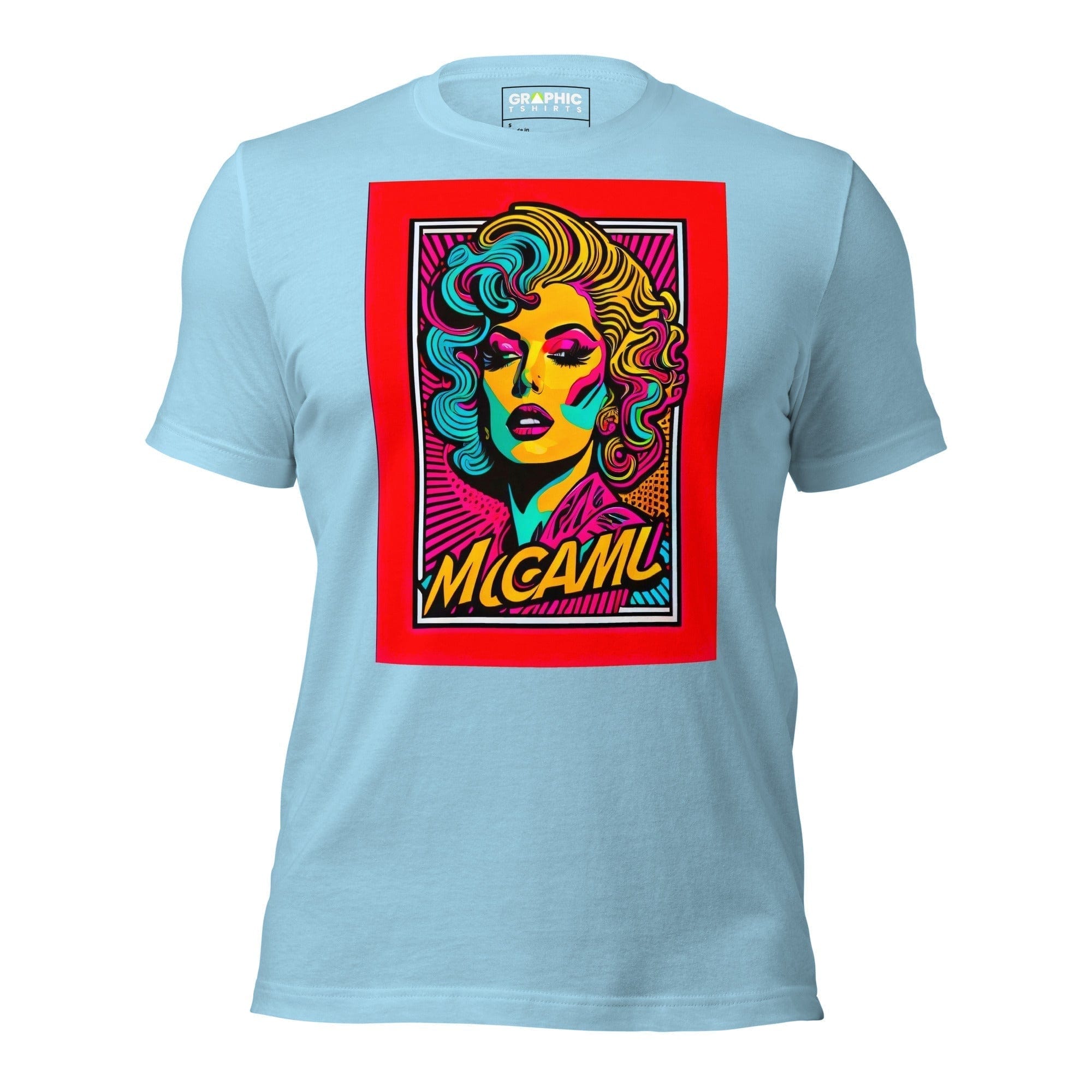 GRAPHIC T-SHIRTS Ocean Blue / S Unisex Crew Neck T-Shirt - Miami Heatwave Series v.25