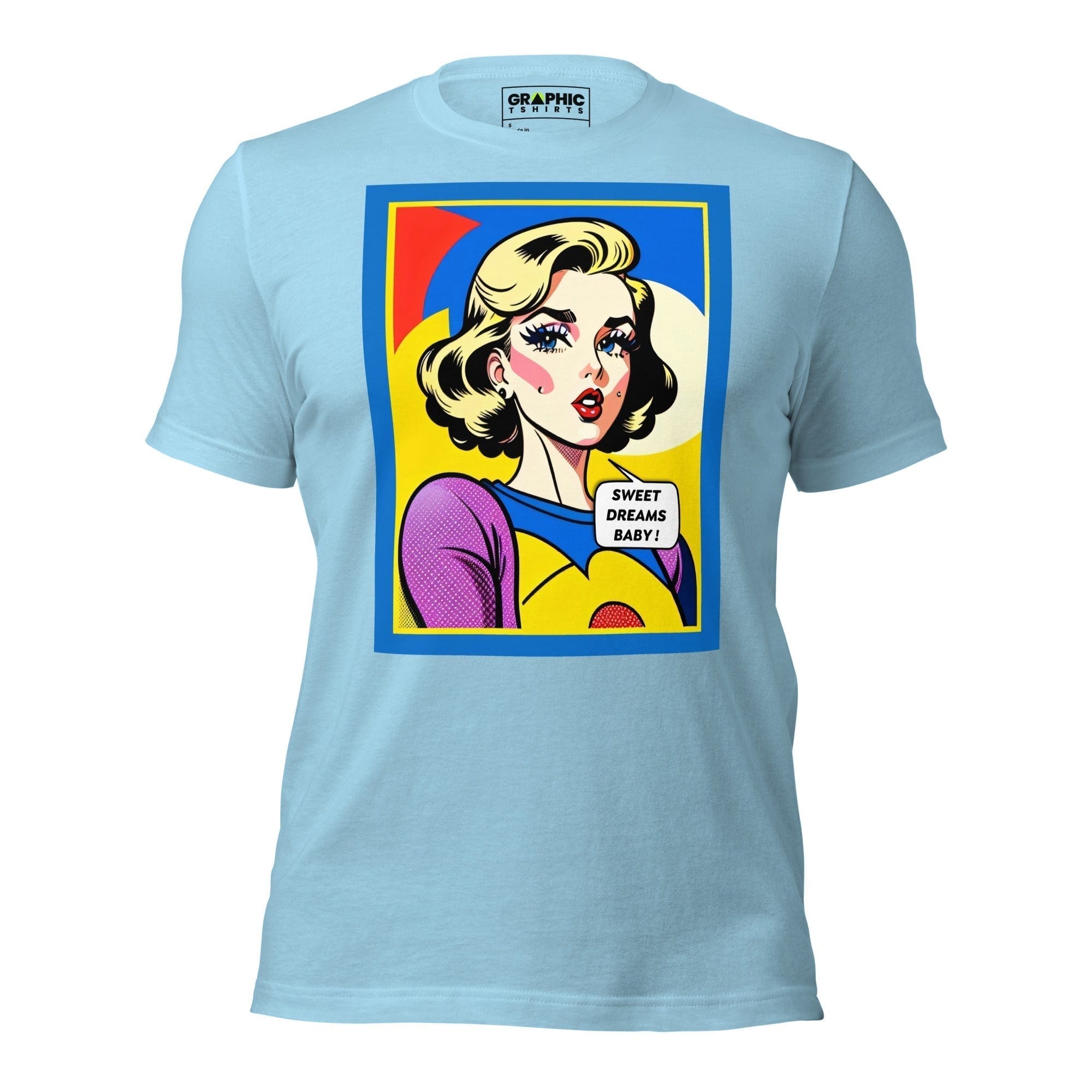 GRAPHIC T-SHIRTS Ocean Blue / S Unisex Crew Neck T-Shirt - Vintage American Comic Series v.43