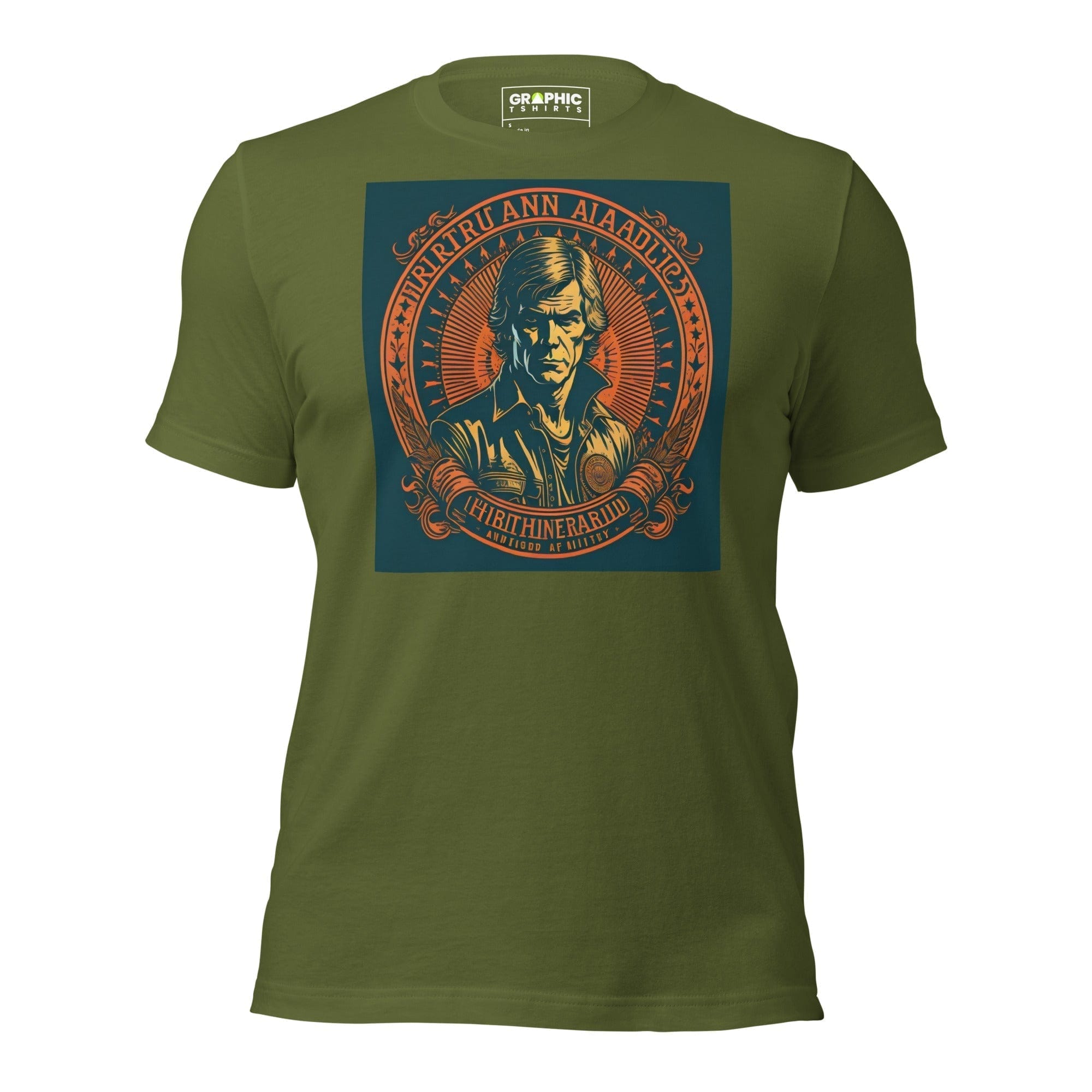 GRAPHIC T-SHIRTS Olive / S Unisex Crew Neck T-Shirt - American Vagabond Series v.8