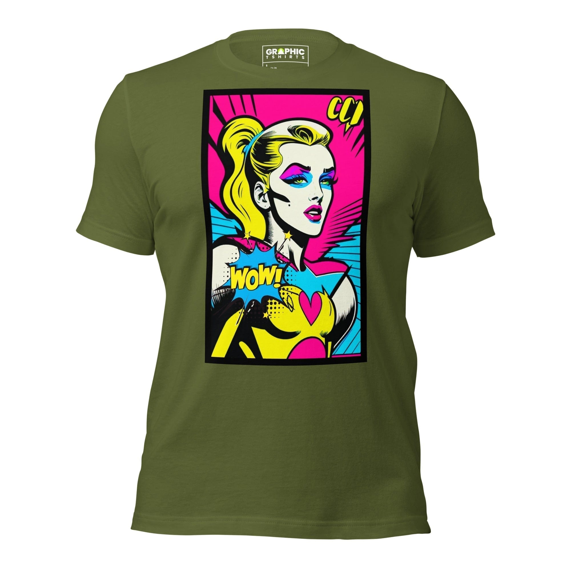 GRAPHIC T-SHIRTS Olive / S Unisex Crew Neck T-Shirt - Bionic Blonde