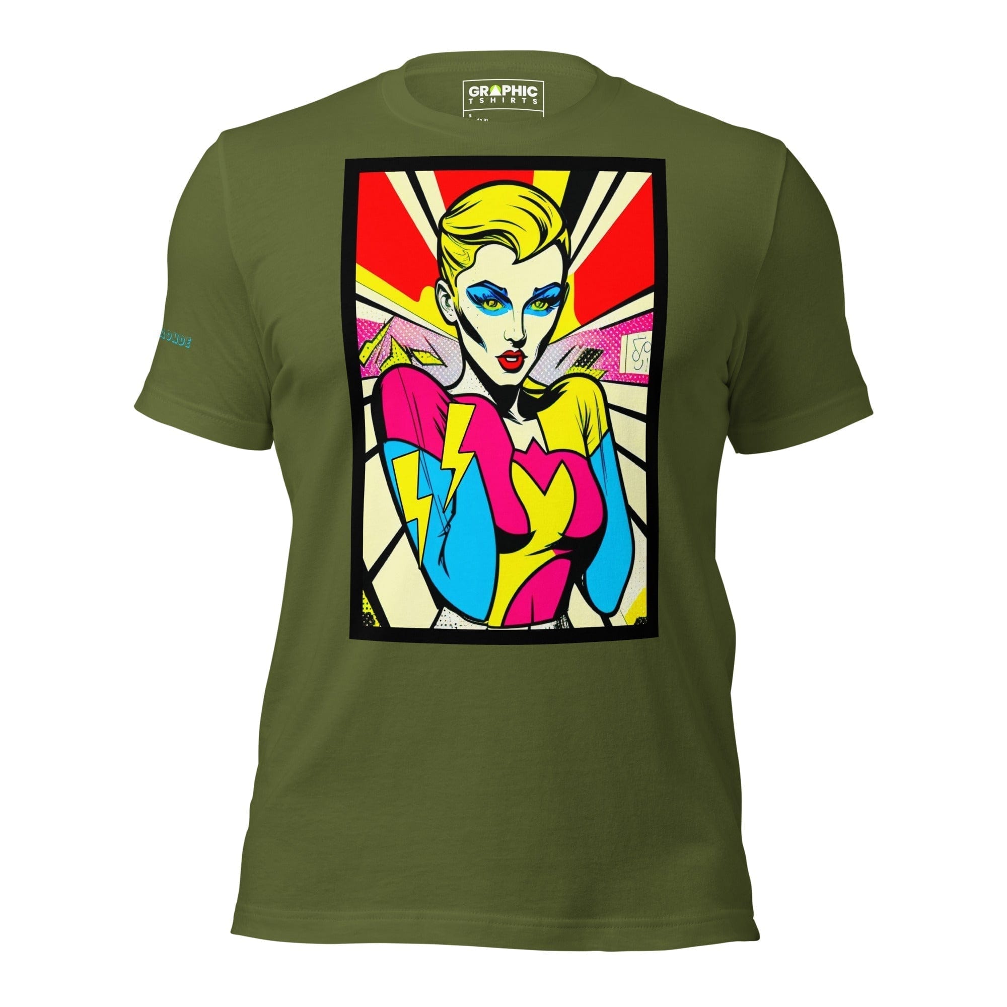 GRAPHIC T-SHIRTS Olive / S Unisex Crew Neck T-Shirt - Bionic Blonde