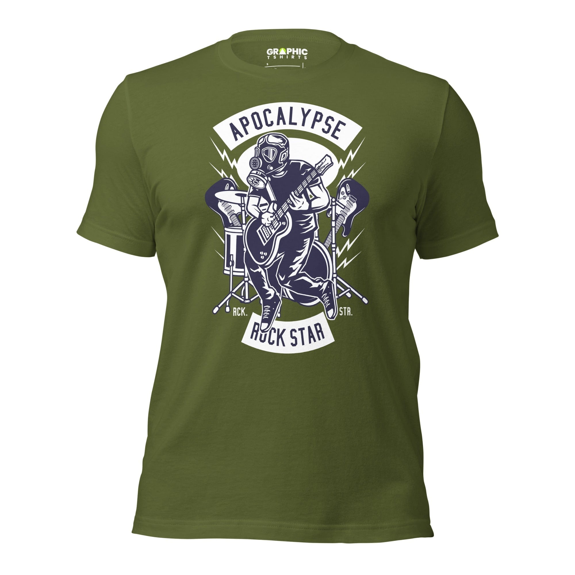 GRAPHIC T-SHIRTS Olive / S Unisex Staple T-Shirt - Apocalypse Rock Star