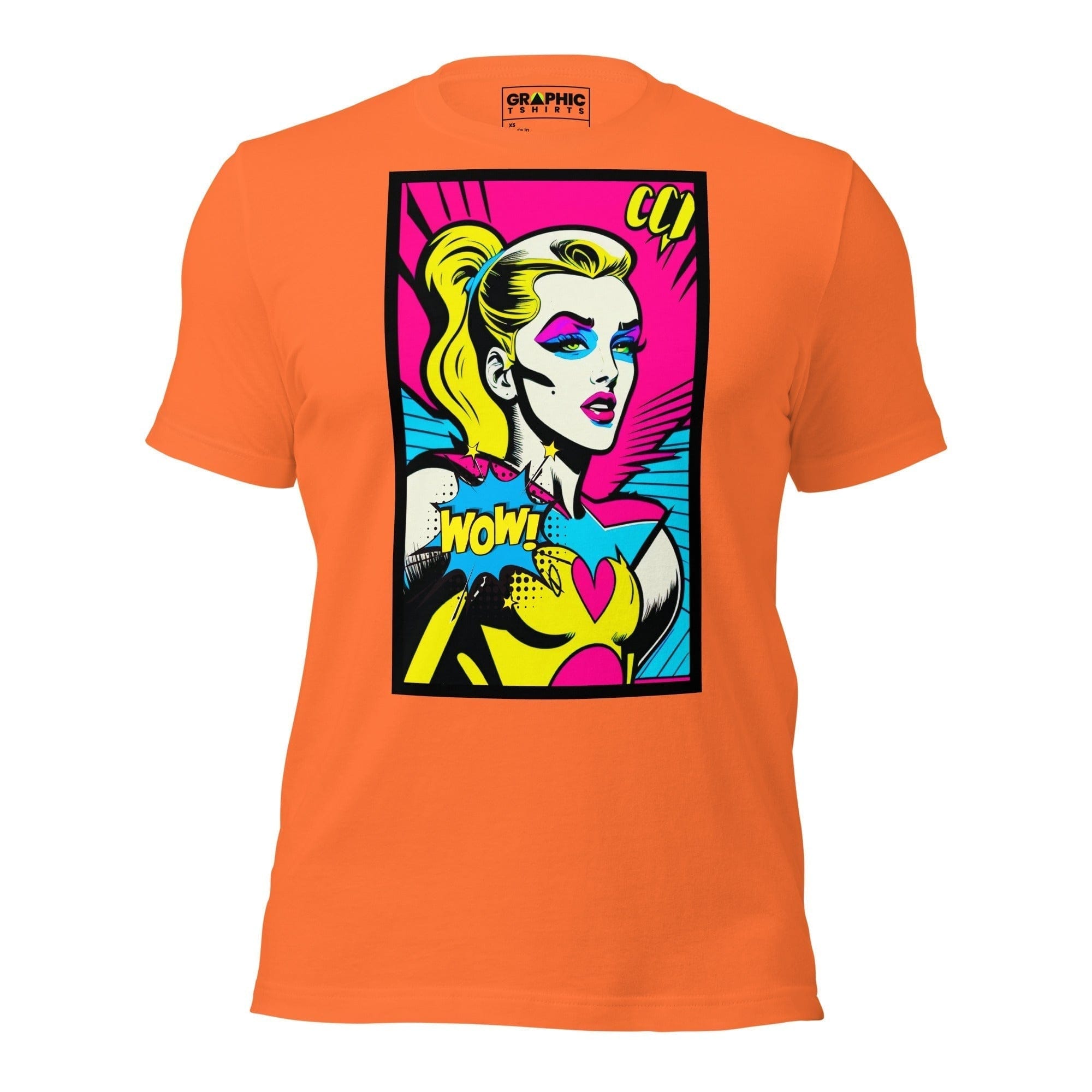 GRAPHIC T-SHIRTS Orange / XS Unisex Crew Neck T-Shirt - Bionic Blonde