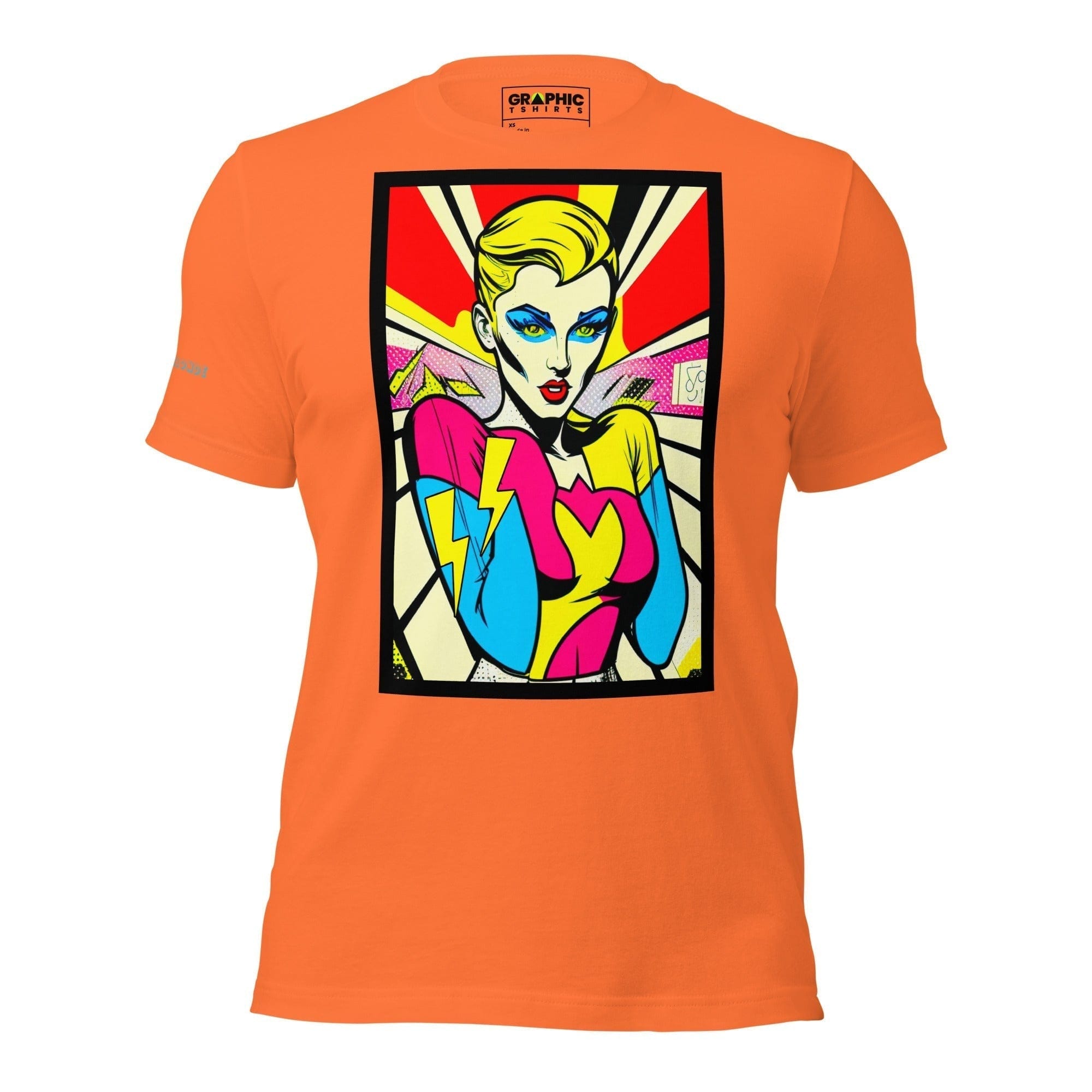 GRAPHIC T-SHIRTS Orange / XS Unisex Crew Neck T-Shirt - Bionic Blonde