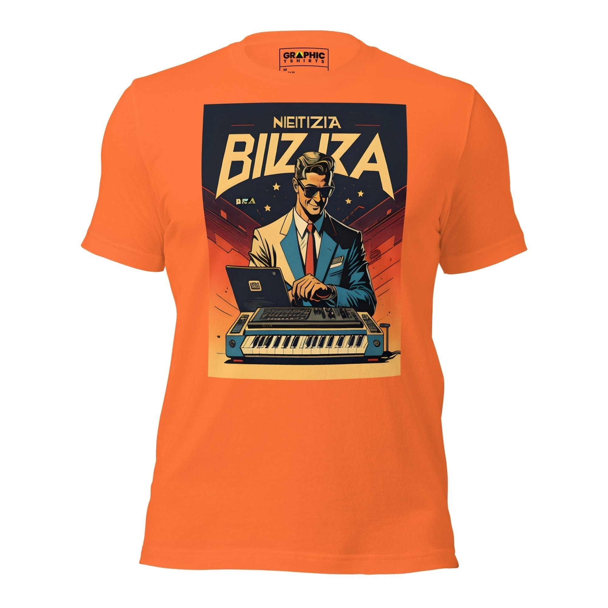 GRAPHIC T-SHIRTS Orange / XS Unisex Crew Neck T-Shirt - Ibiza Night Club Heroes Comic Series v.17