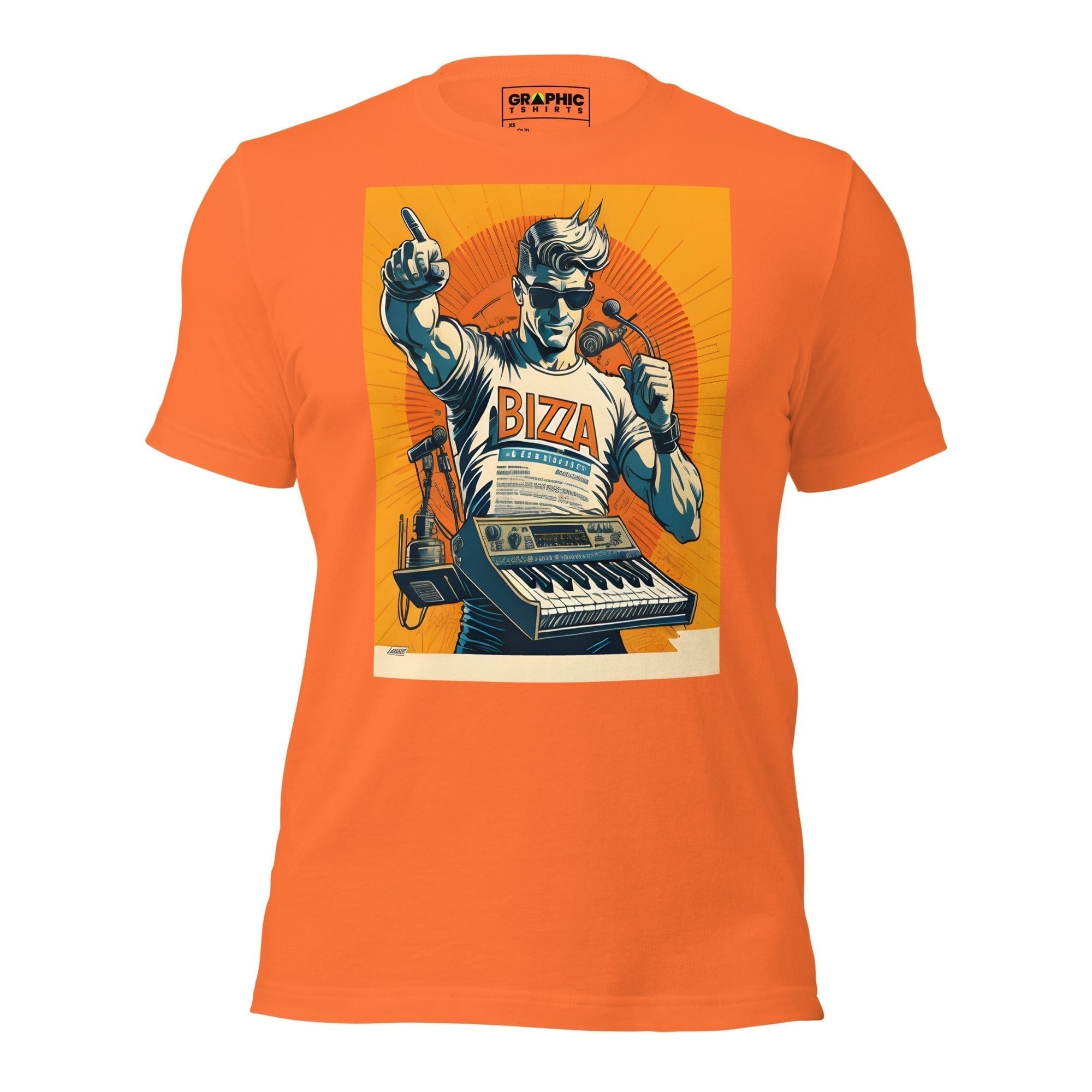 GRAPHIC T-SHIRTS Orange / XS Unisex Crew Neck T-Shirt - Ibiza Night Club Heroes Comic Series v.18