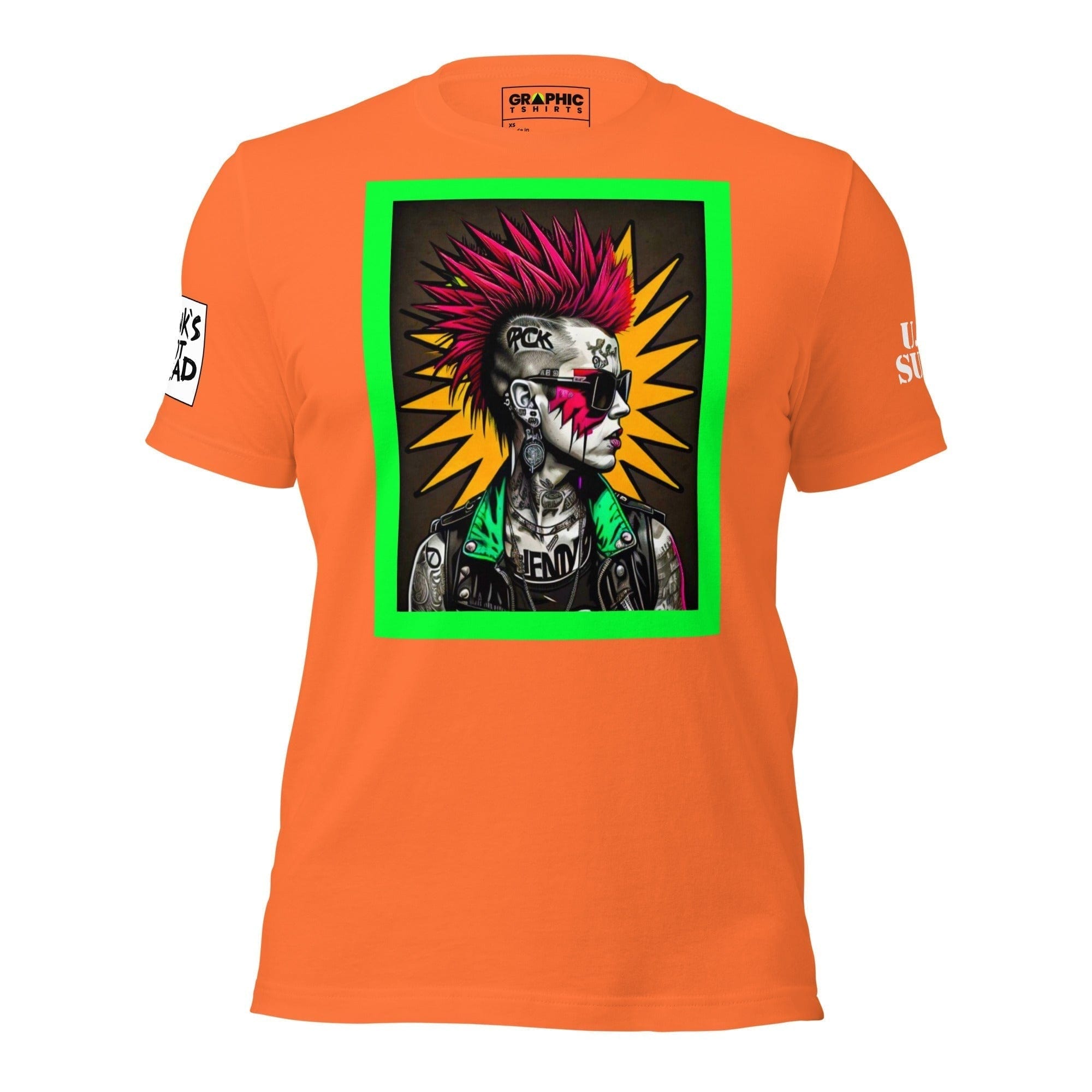 GRAPHIC T-SHIRTS Orange / XS Unisex Crew Neck T-Shirt - Punk Rock Series Sector 12