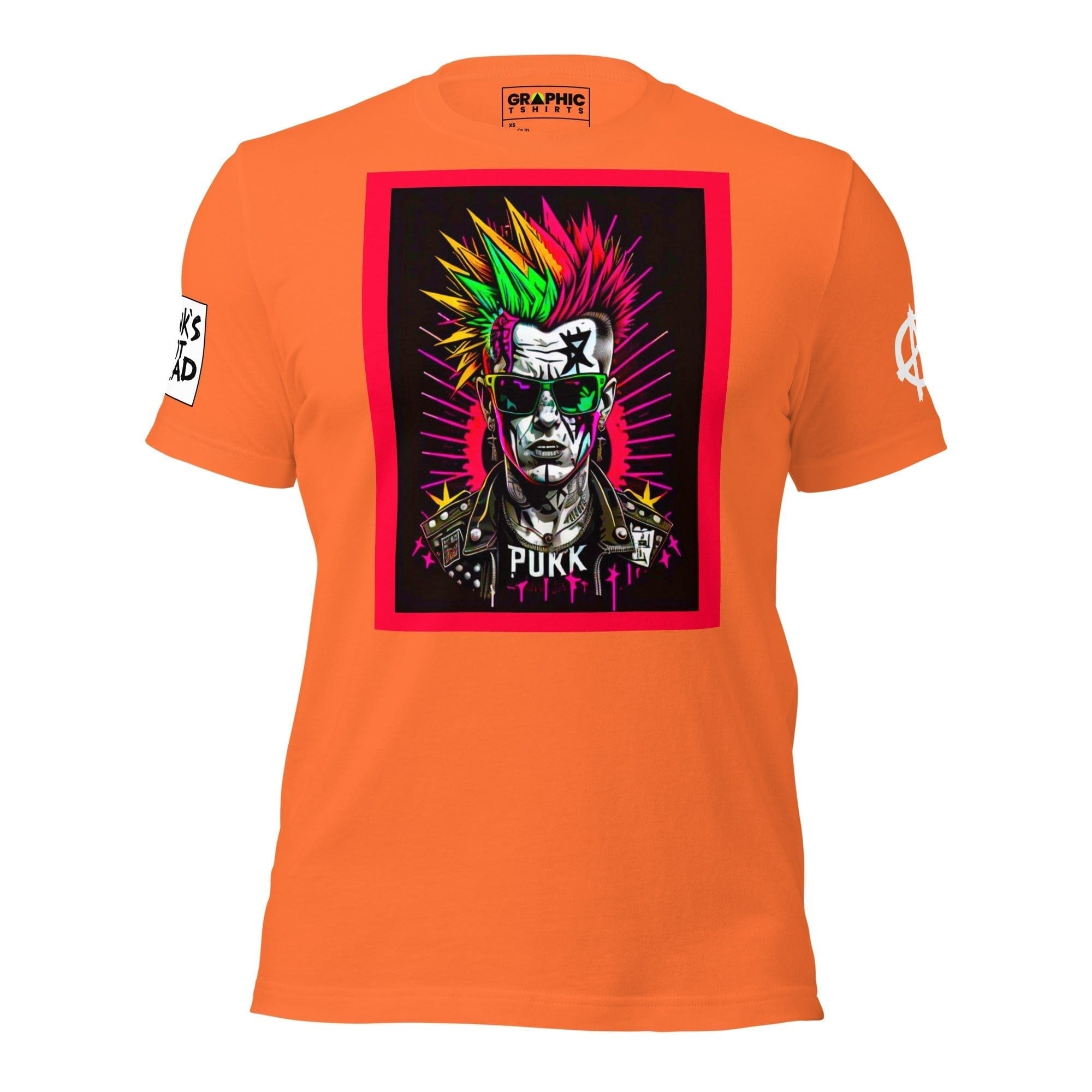 GRAPHIC T-SHIRTS Orange / XS Unisex Crew Neck T-Shirt - Punk Rock Series Sector 7