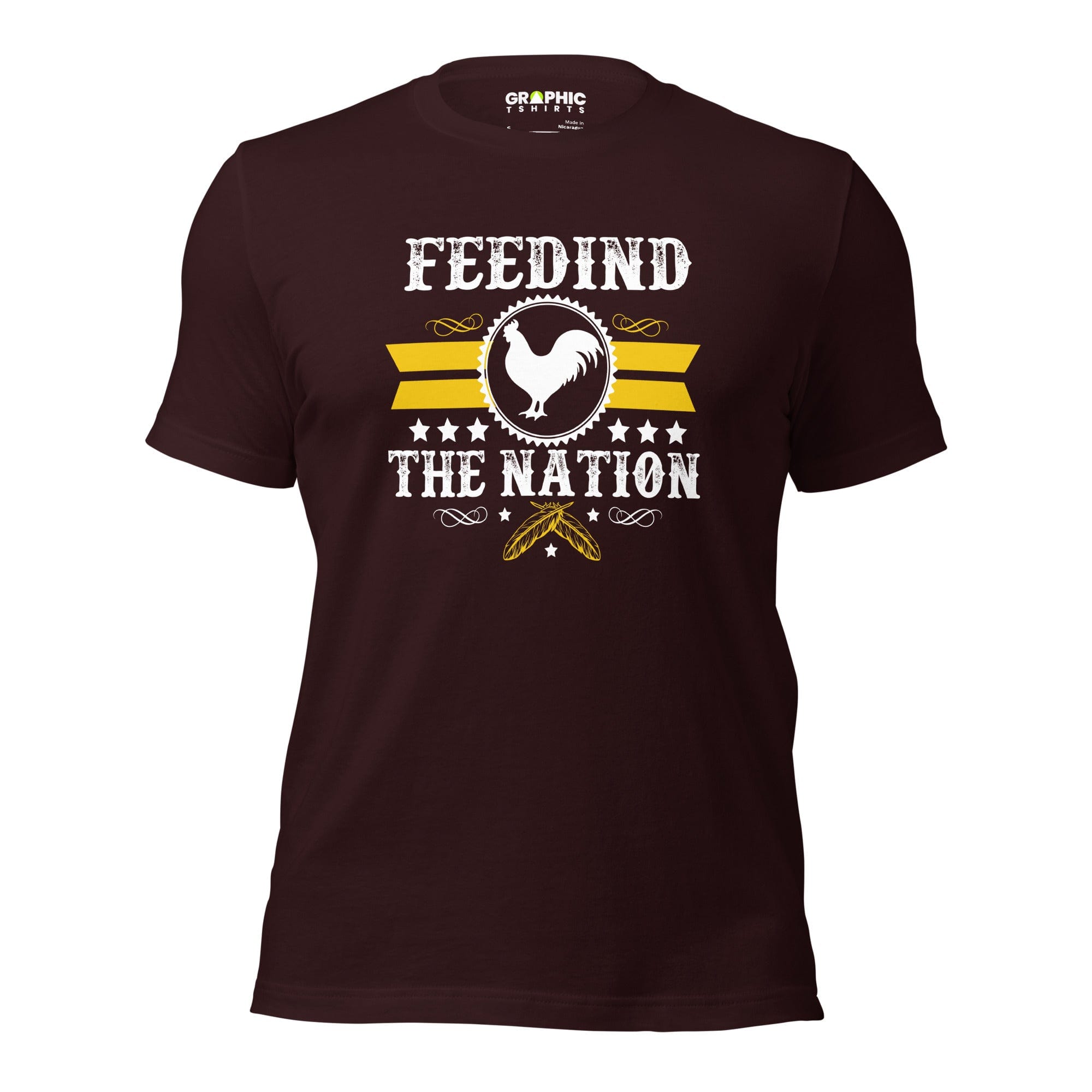 GRAPHIC T-SHIRTS Oxblood Black / S Unisex Staple T-Shirt - Feedind The Nation