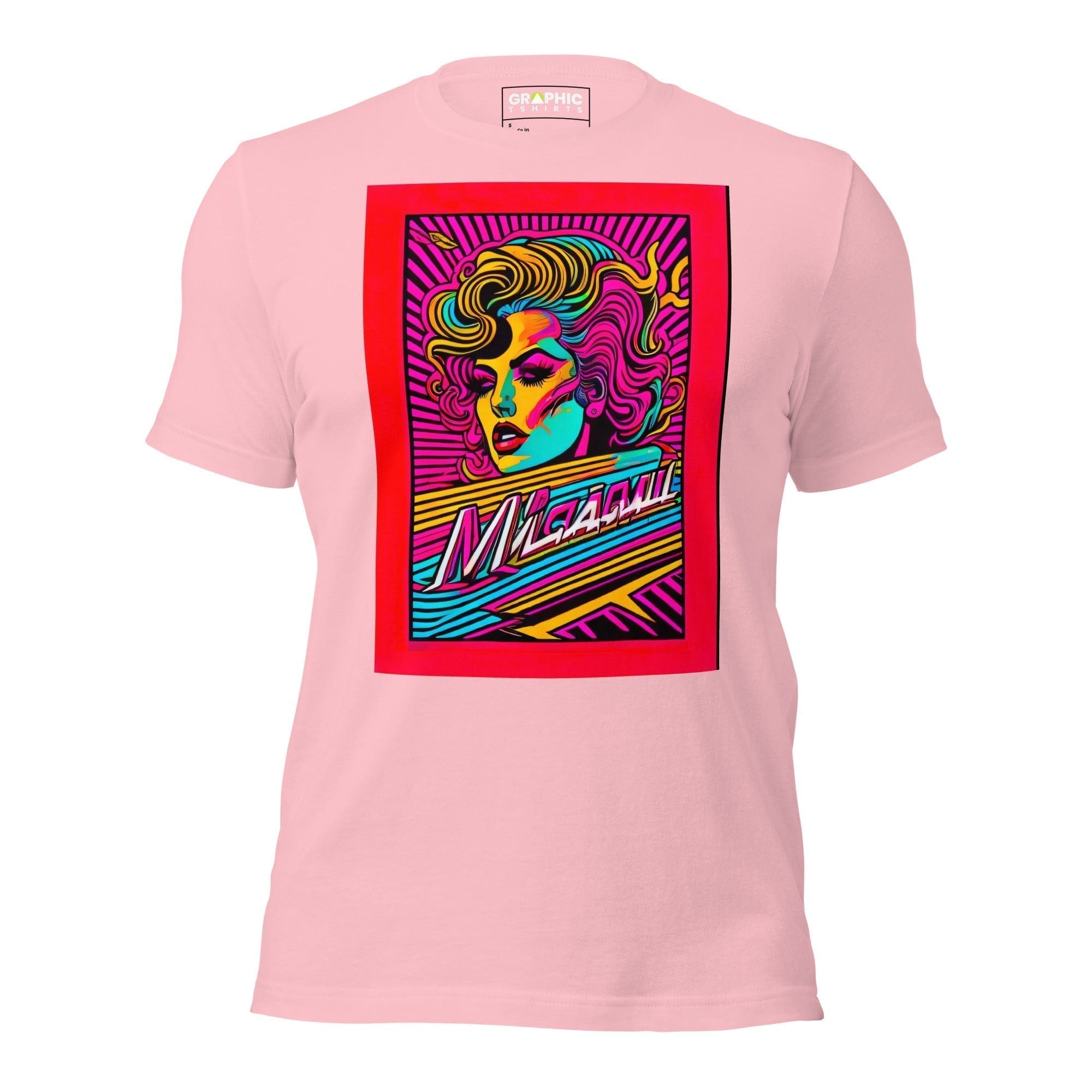 GRAPHIC T-SHIRTS Pink / S Unisex Crew Neck T-Shirt - Miami Heatwave Series v.1