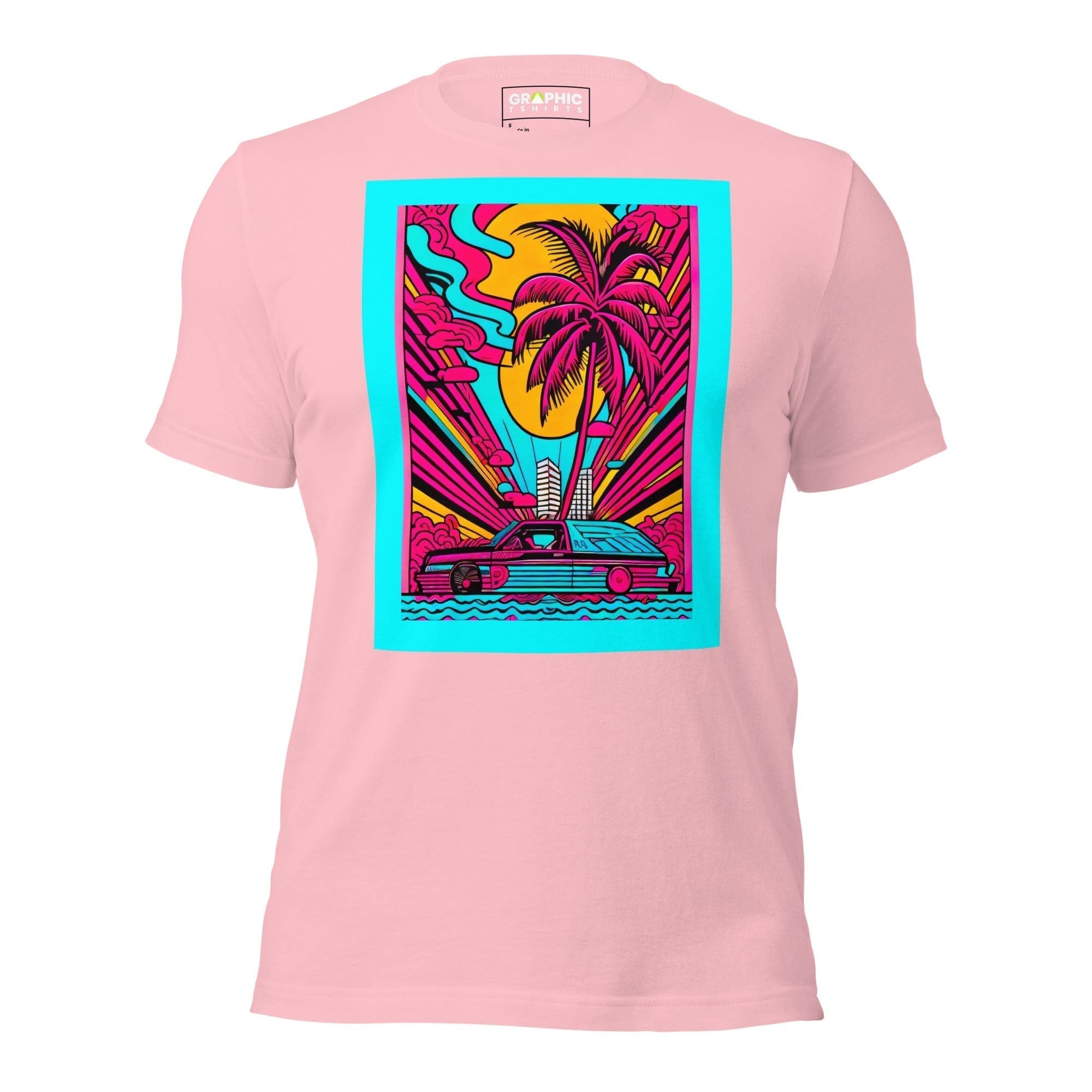 GRAPHIC T-SHIRTS Pink / S Unisex Crew Neck T-Shirt - Miami Heatwave Series v.15