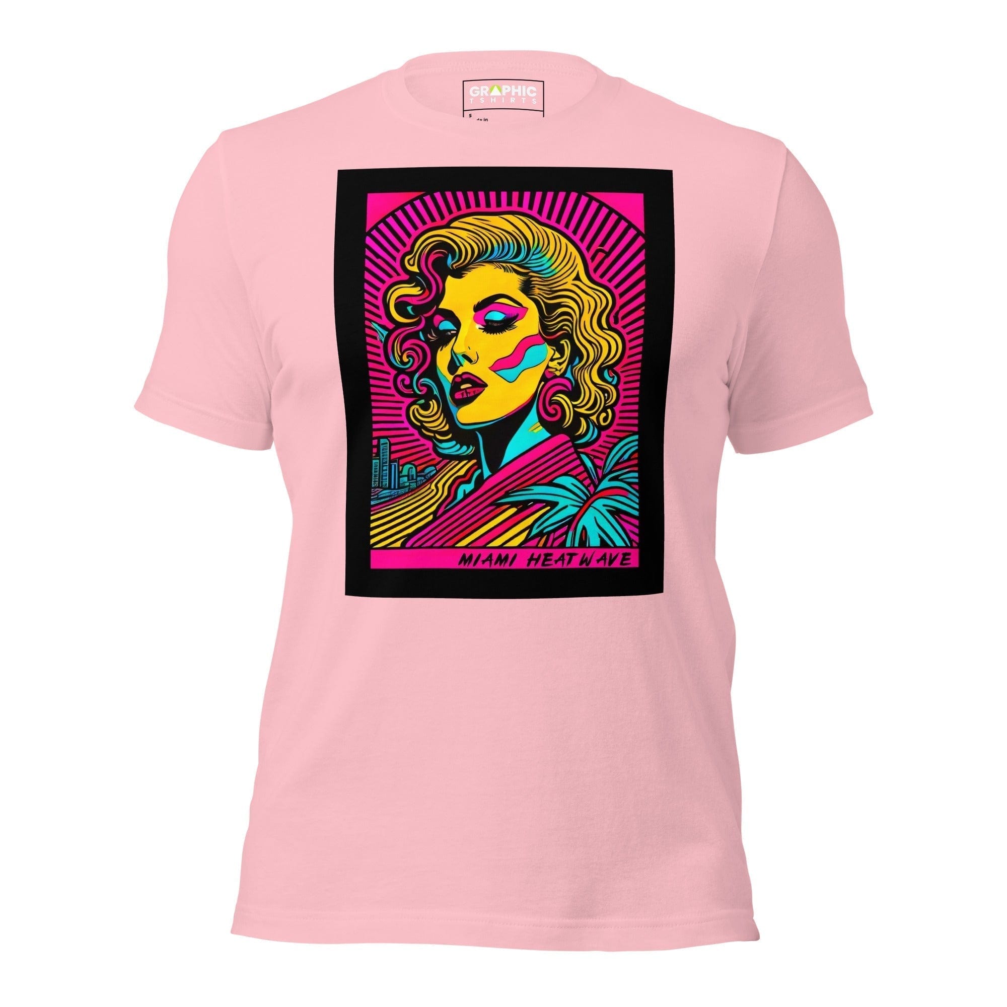 GRAPHIC T-SHIRTS Pink / S Unisex Crew Neck T-Shirt - Miami Heatwave Series v.20