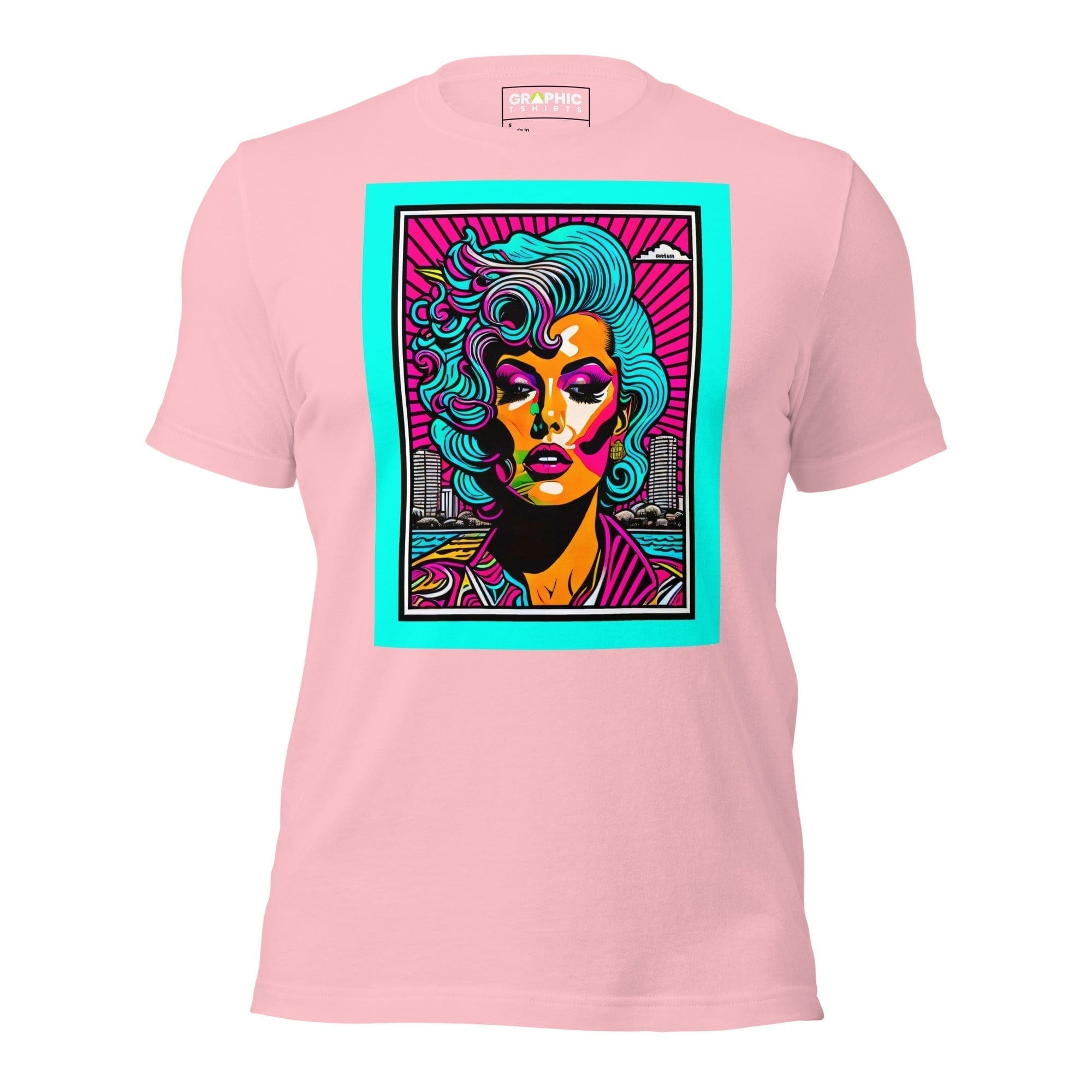 GRAPHIC T-SHIRTS Pink / S Unisex Crew Neck T-Shirt - Miami Heatwave Series v.23