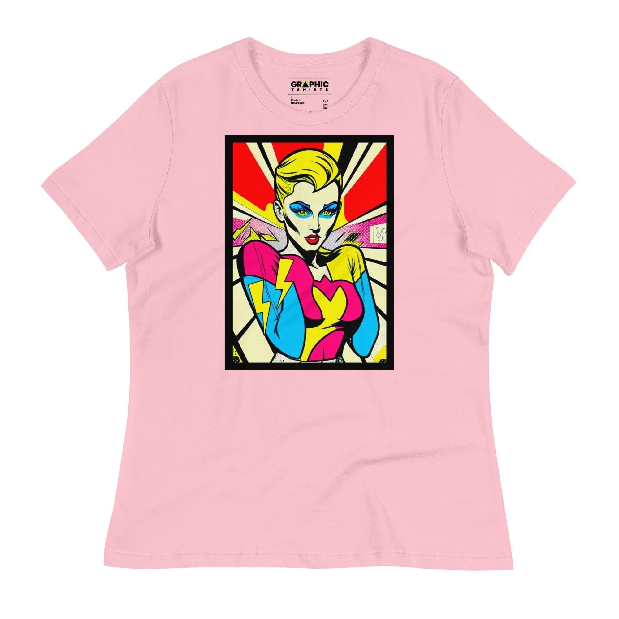 GRAPHIC T-SHIRTS Pink / S Women's Relaxed T-Shirt - Bionic Blonde