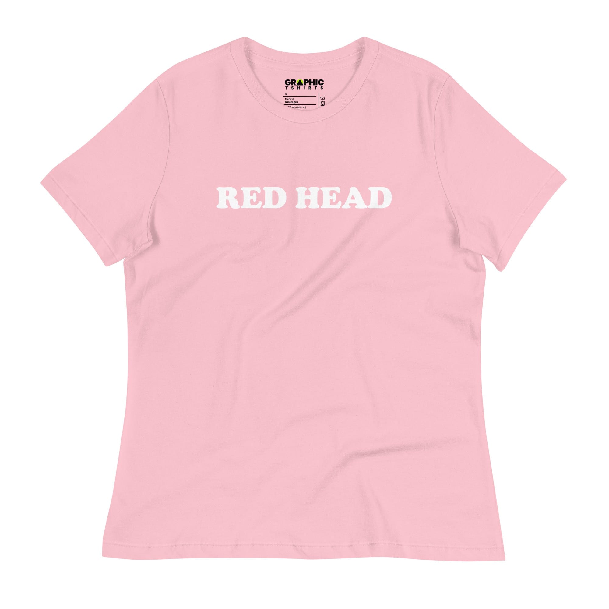 GRAPHIC T-SHIRTS Pink / S Women's Relaxed T-Shirt - Red Head