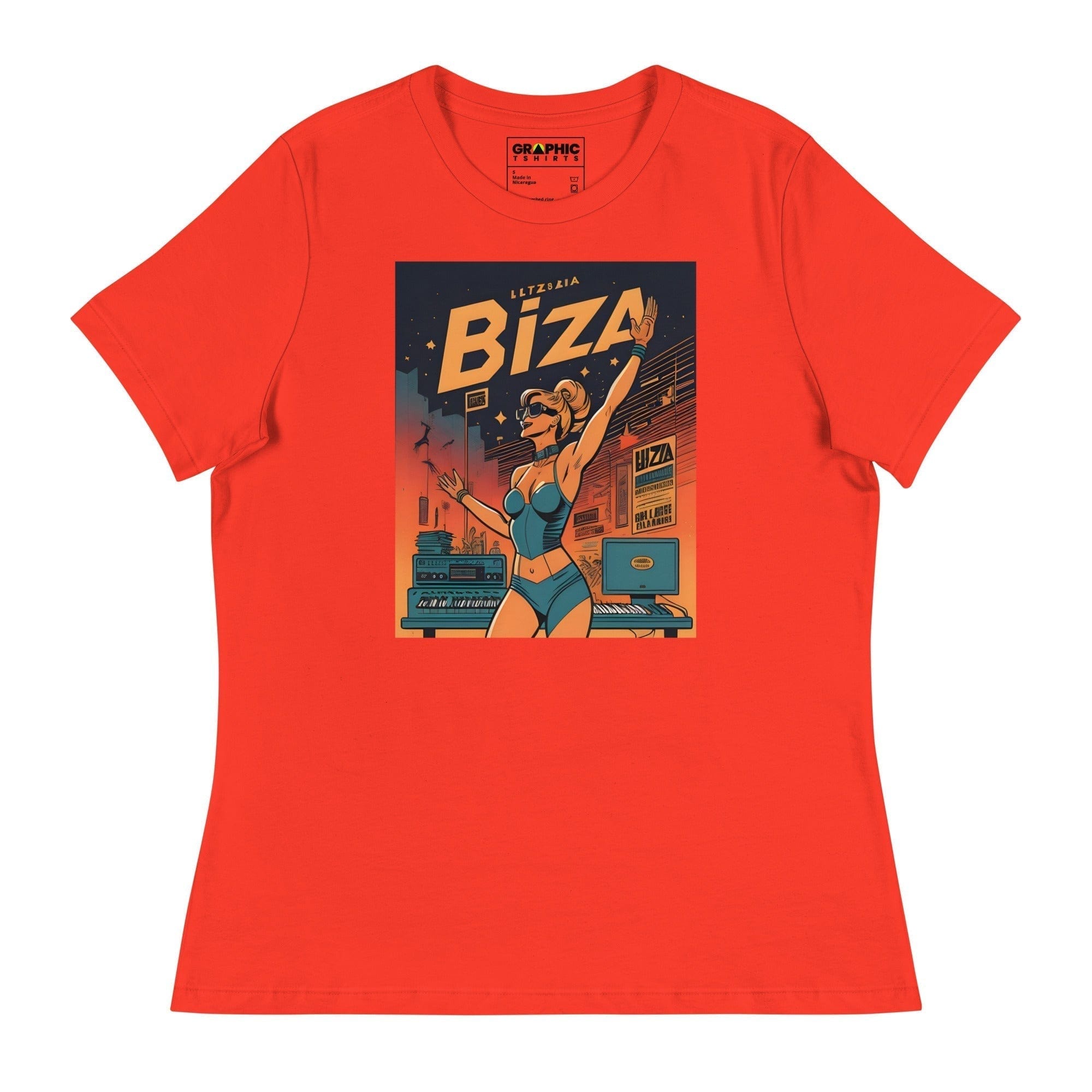 GRAPHIC T-SHIRTS Poppy / S Women's Relaxed T-Shirt - Ibiza Night Club Heroes Comic Series v.23