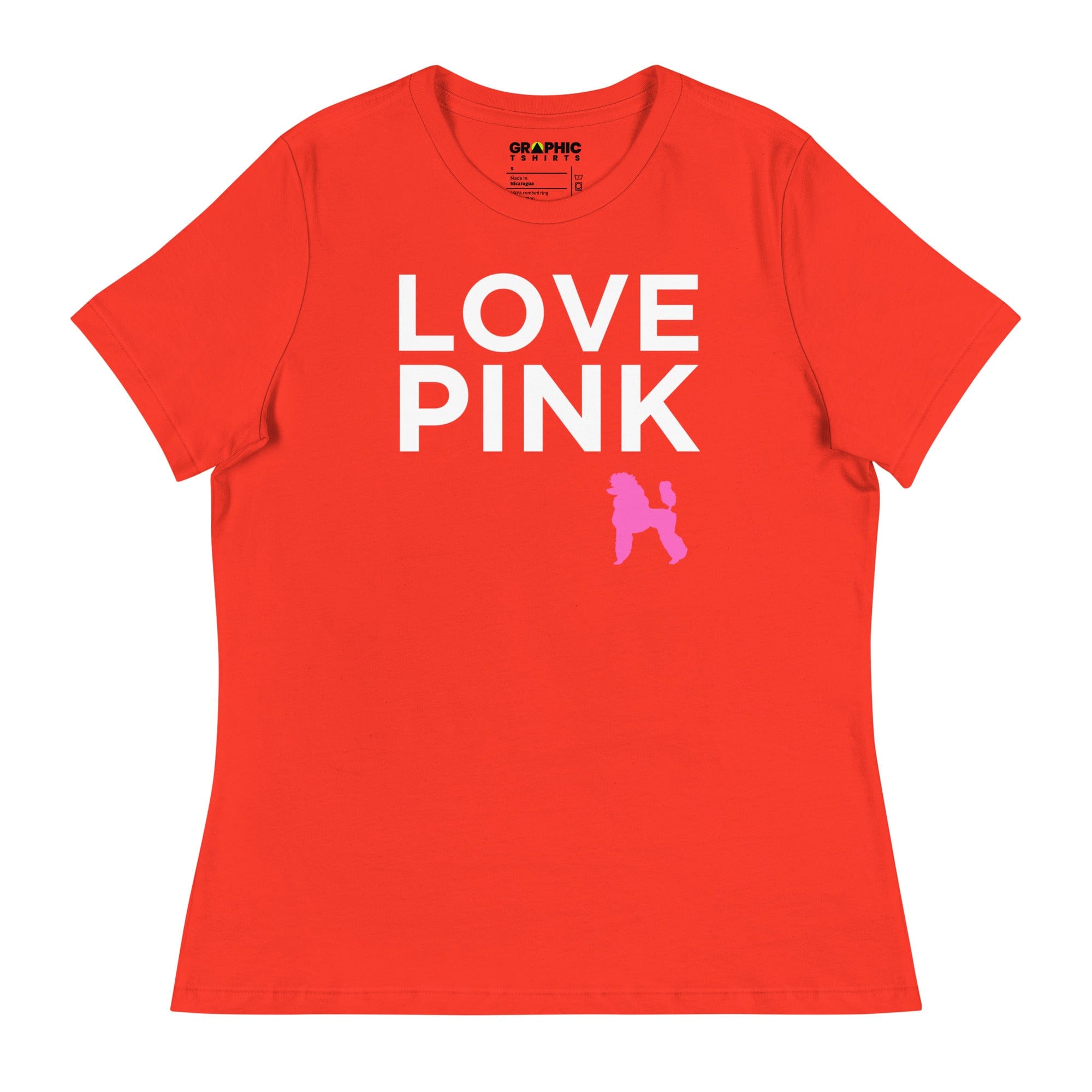 GRAPHIC T-SHIRTS Poppy / S Women's Relaxed T-Shirt - Love Pink