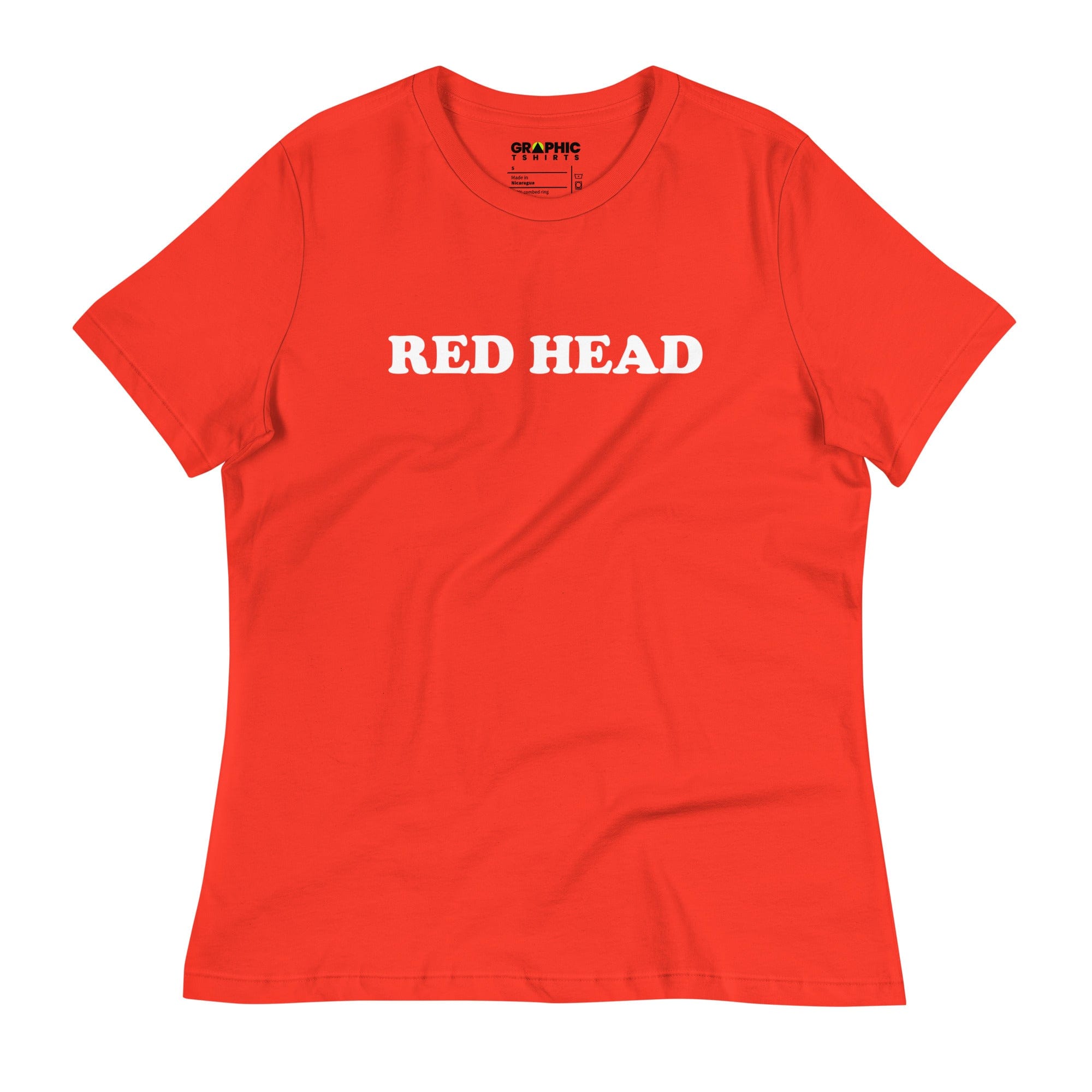 GRAPHIC T-SHIRTS Poppy / S Women's Relaxed T-Shirt - Red Head