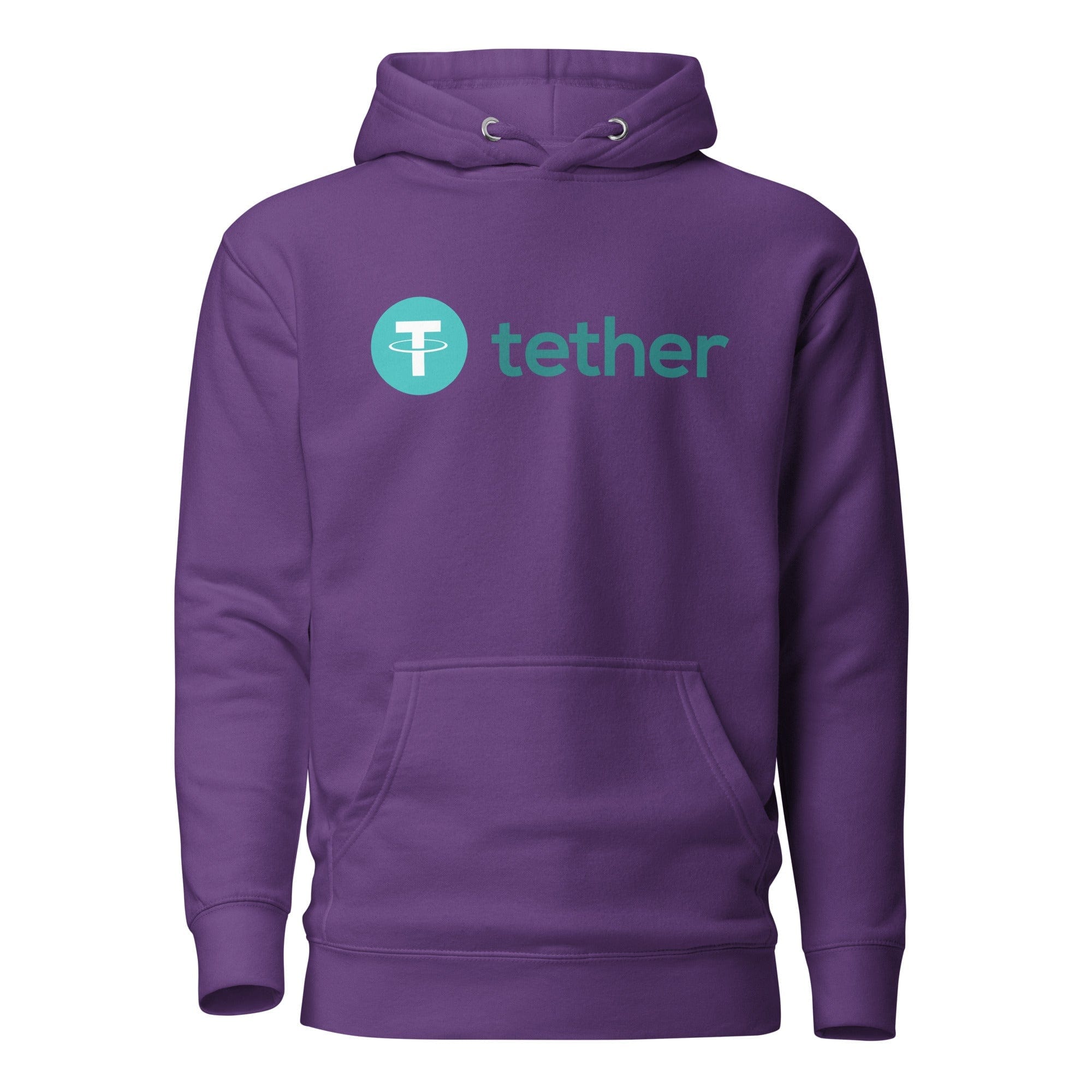 GRAPHIC T-SHIRTS Purple / S Unisex Premium Hoodie - Cotton Heritage - Tether Cryptocurrency Logo