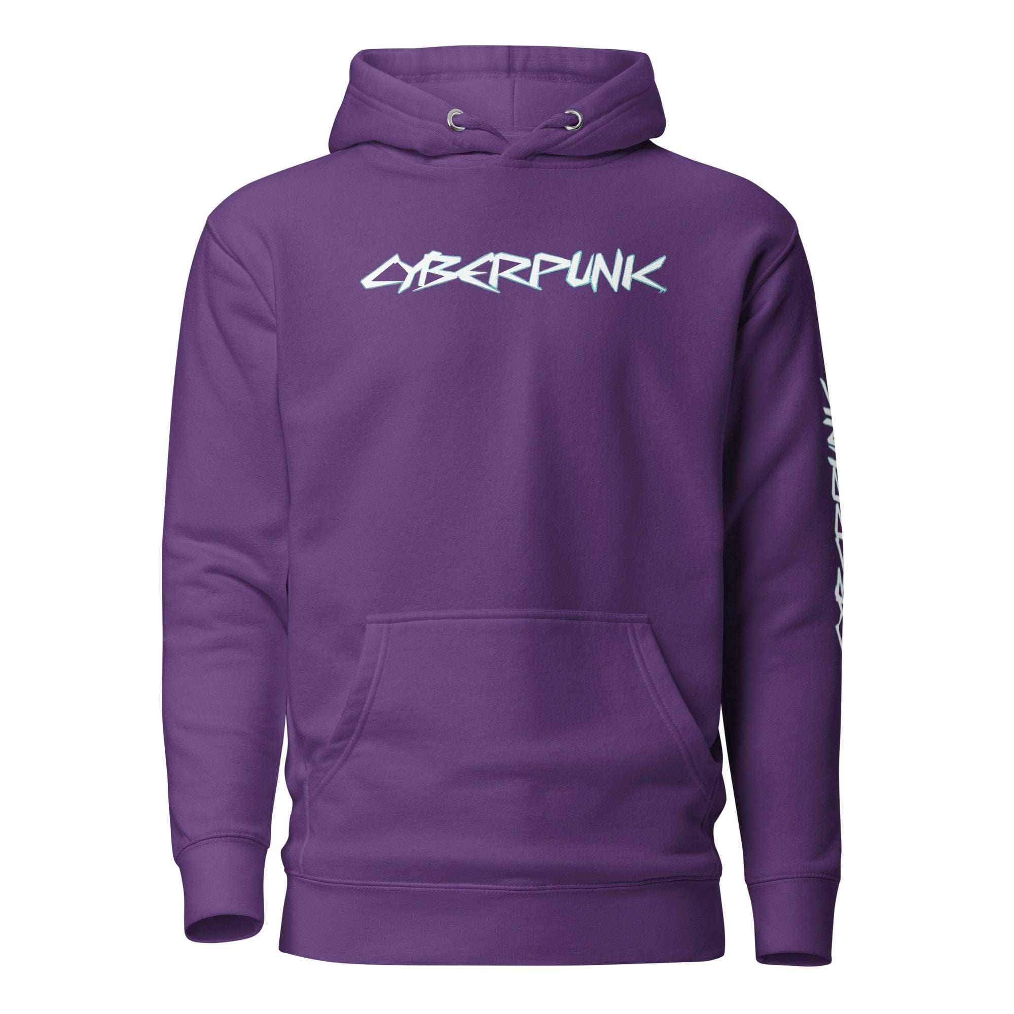 GRAPHIC T-SHIRTS Purple / S Unisex Premium Hoodie - Cyberpunk