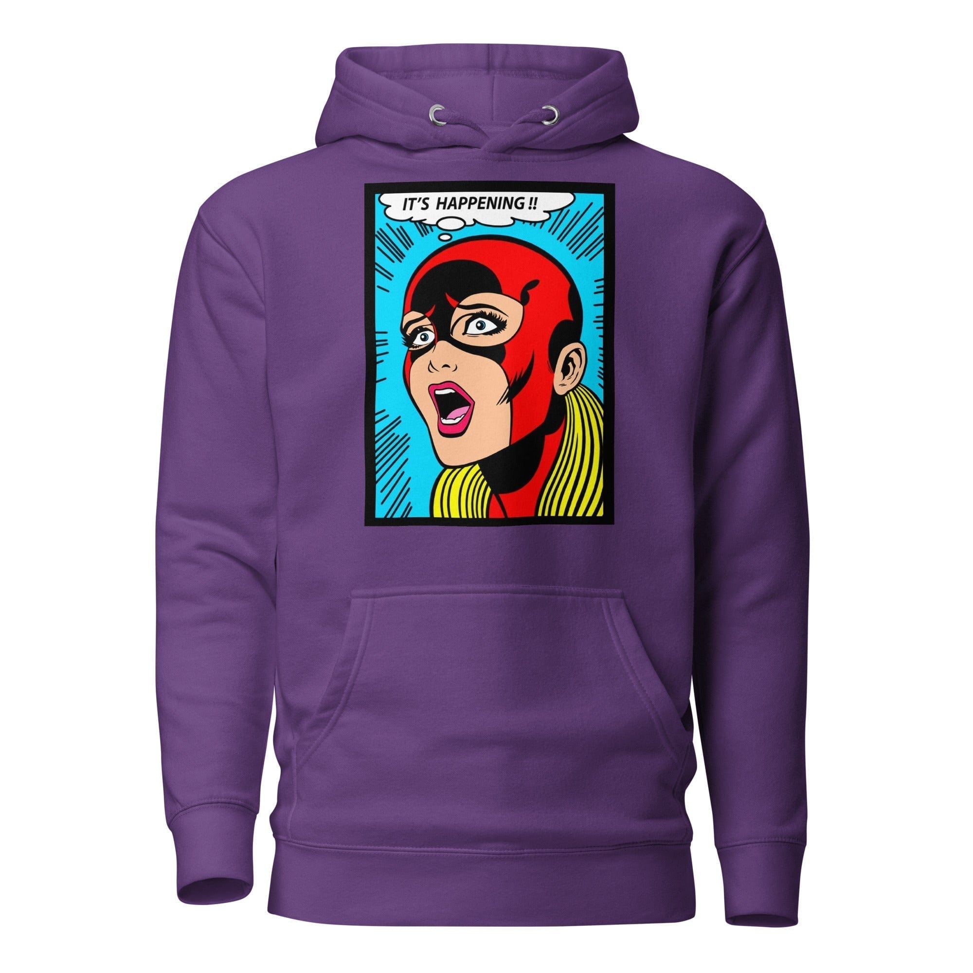 GRAPHIC T-SHIRTS Purple / S Unisex Premium Hoodie - It's Happening !!