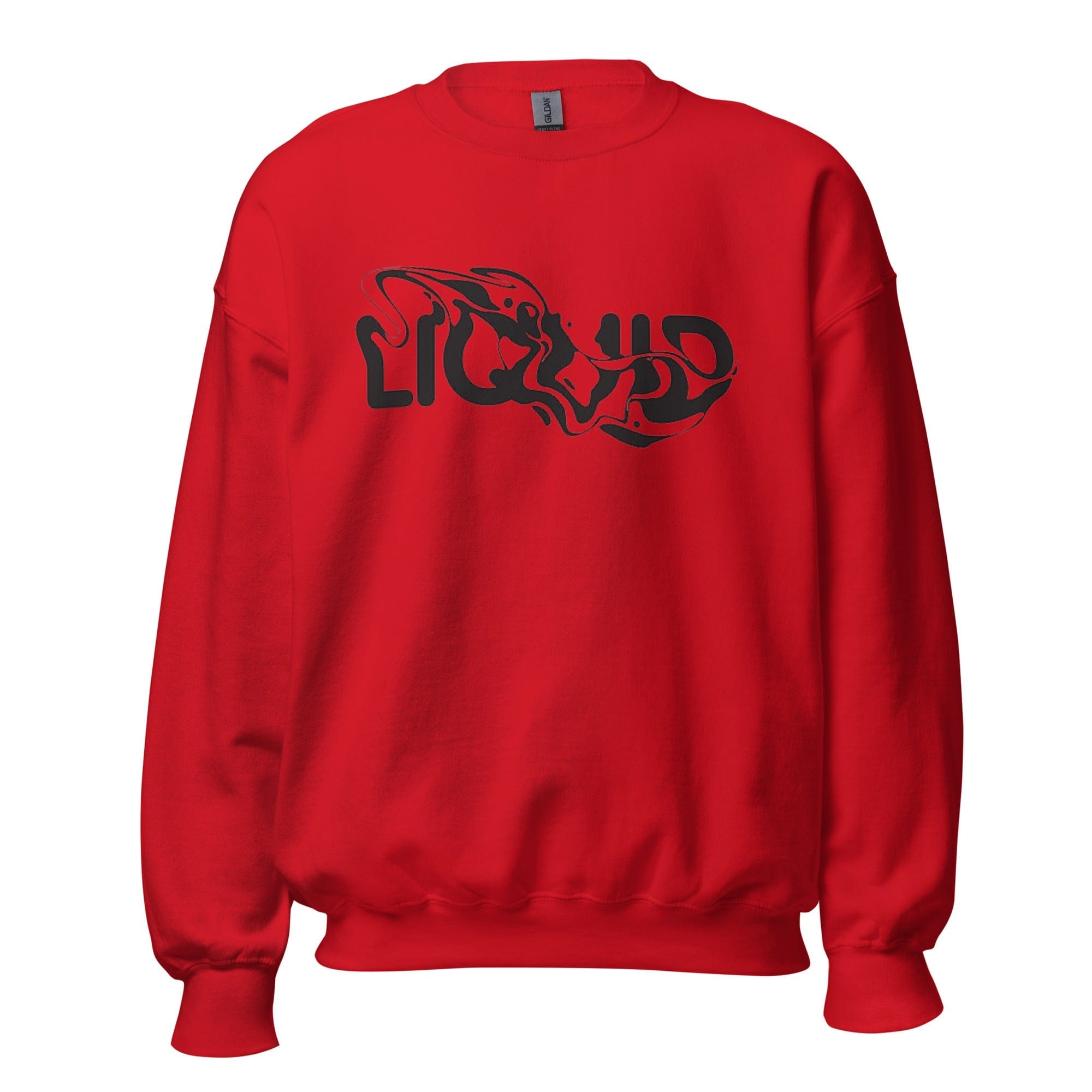 GRAPHIC T-SHIRTS Red / S Unisex Crew Neck Sweatshirt - Liquid