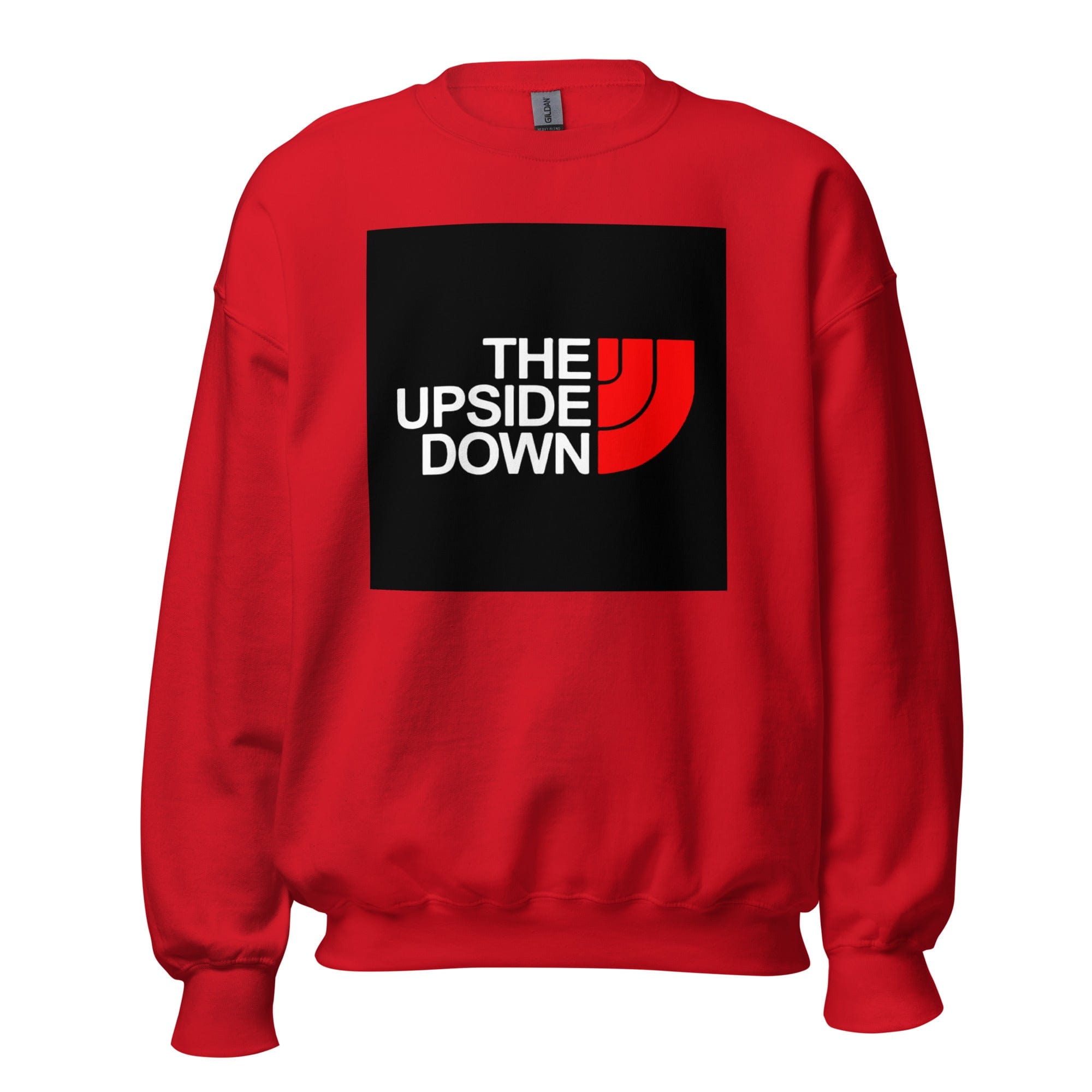 GRAPHIC T-SHIRTS Red / S Unisex Crew Neck Sweatshirt - The Upside Down