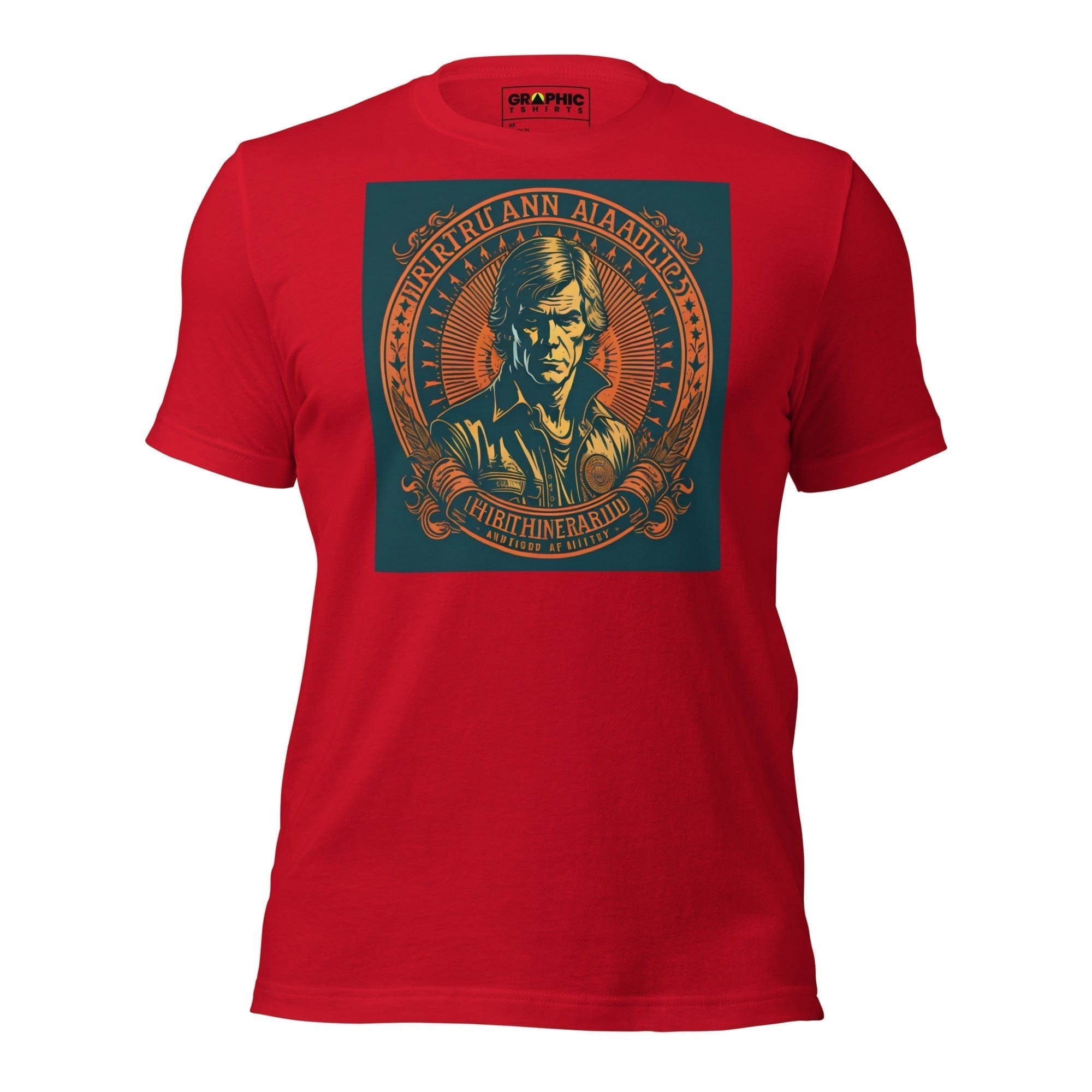 GRAPHIC T-SHIRTS Red / XS Unisex Crew Neck T-Shirt - American Vagabond Series v.8