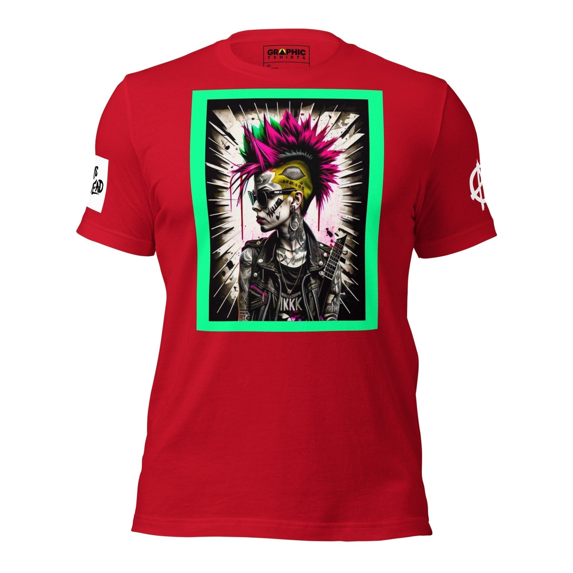 GRAPHIC T-SHIRTS Red / XS Unisex Crew Neck T-Shirt - Punk Rock Series Sector 16