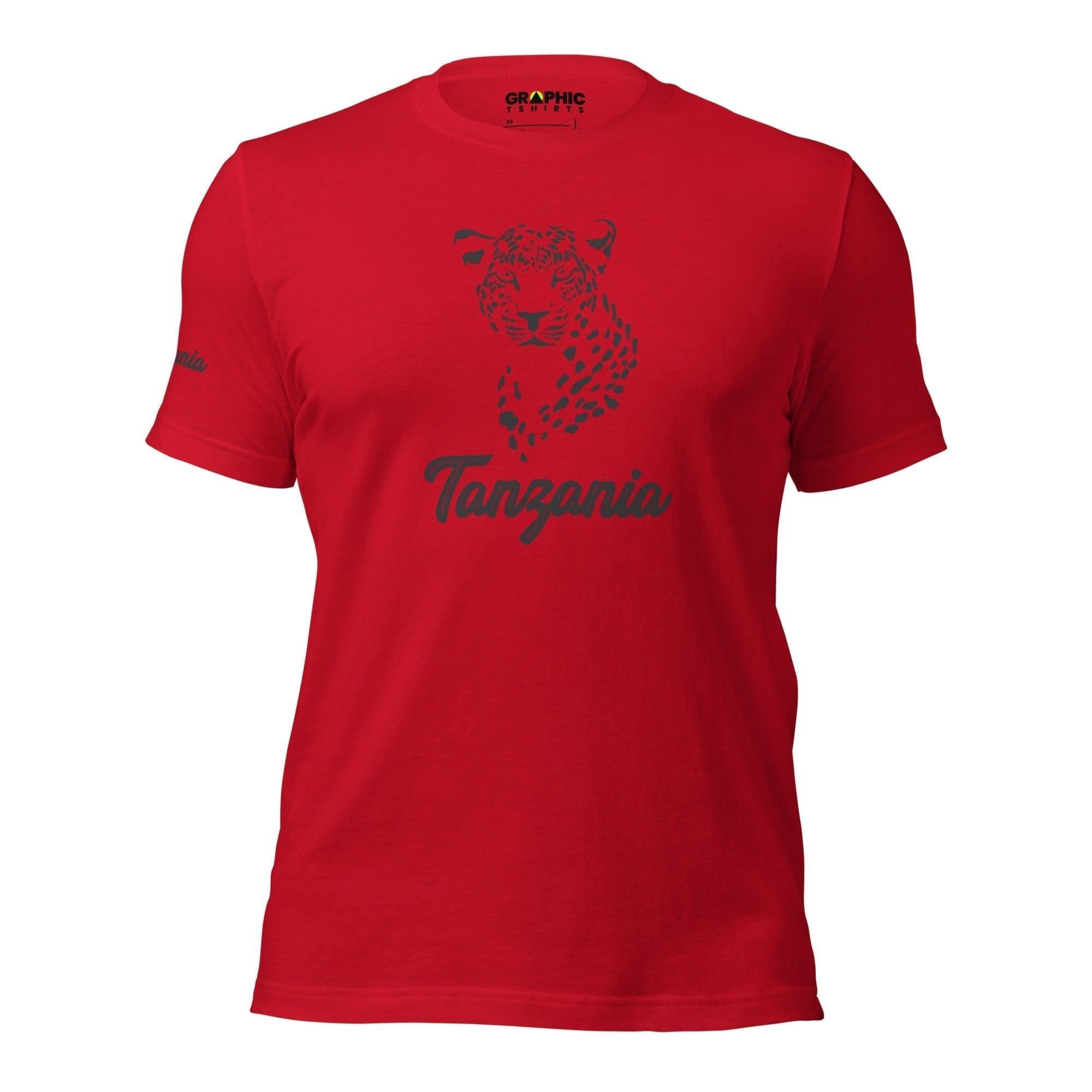 GRAPHIC T-SHIRTS Red / XS Unisex Crew Neck T-Shirt - Tanzania