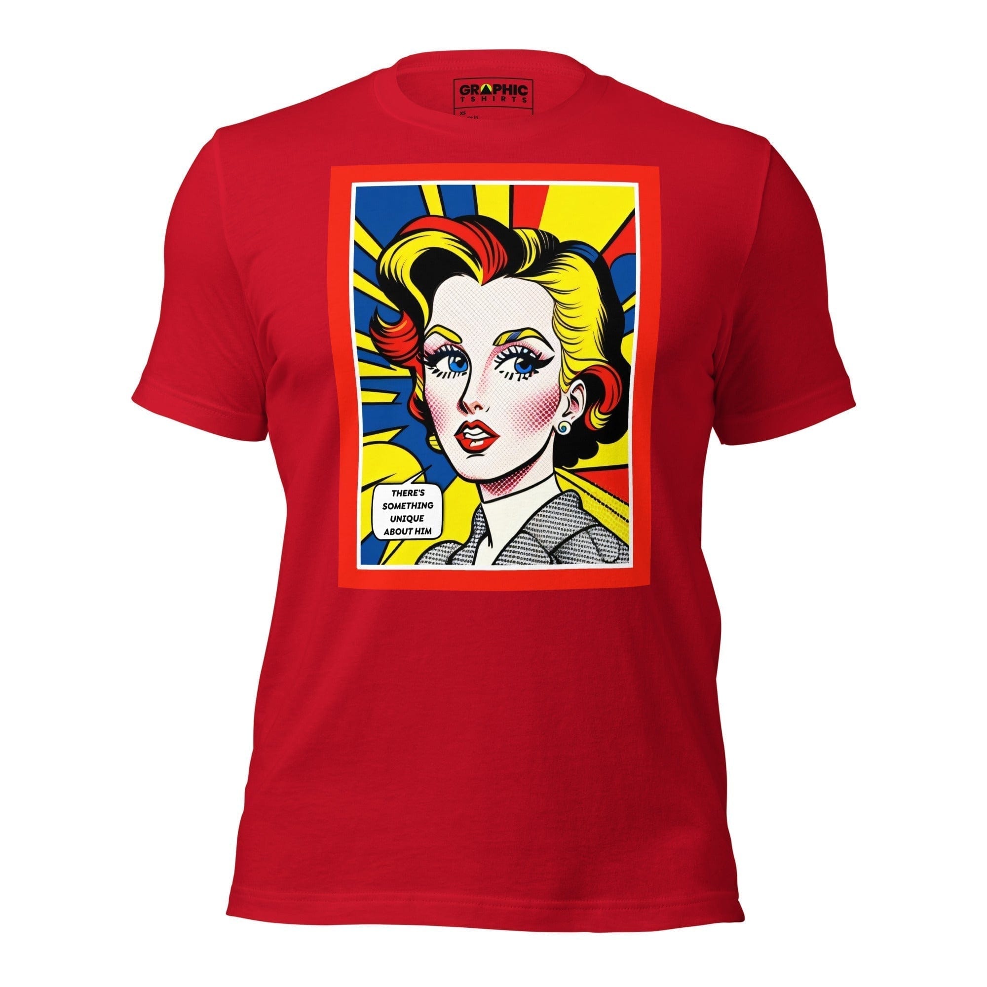 GRAPHIC T-SHIRTS Red / XS Unisex Crew Neck T-Shirt - Vintage American Comic Series v.47