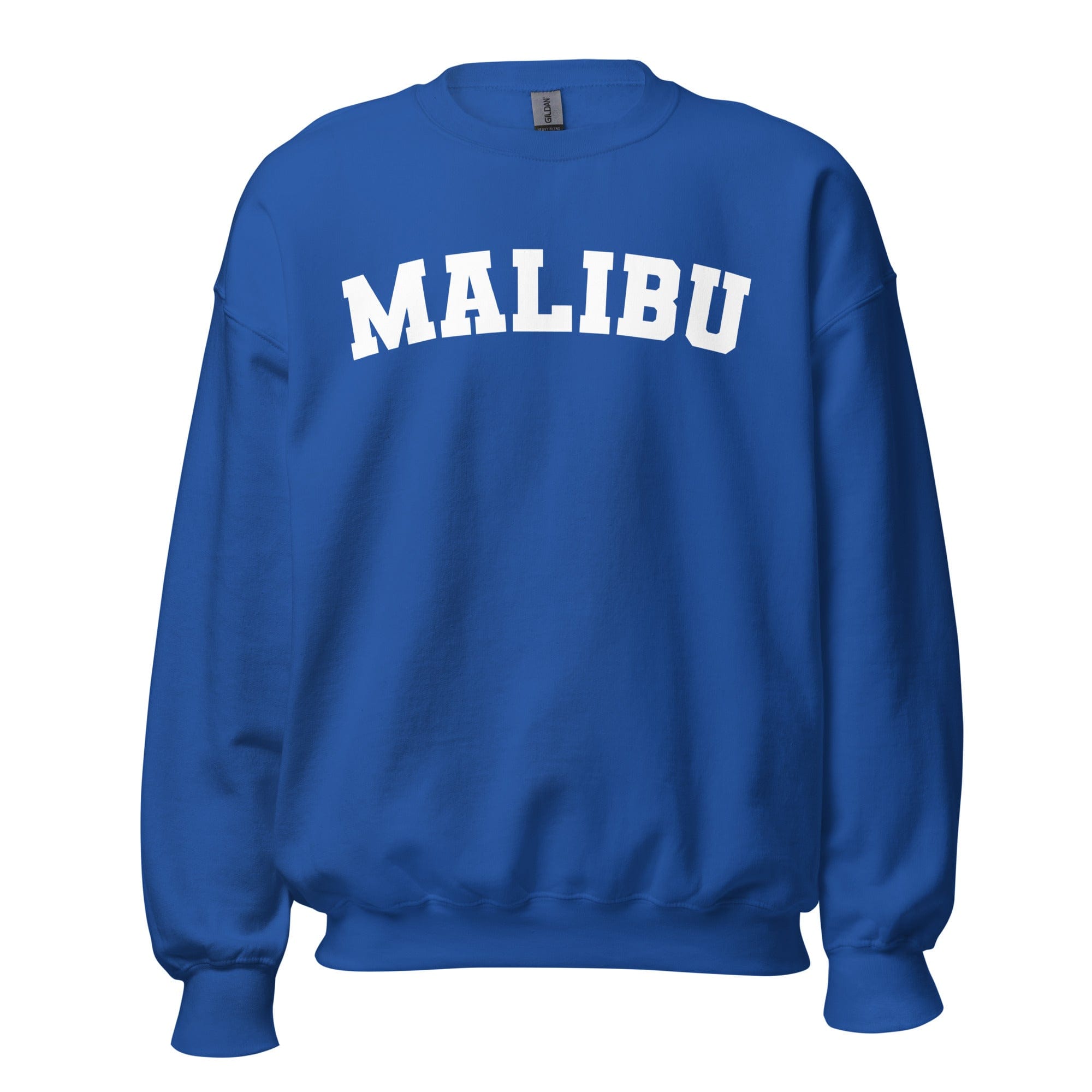 GRAPHIC T-SHIRTS Royal / S Unisex Crew Neck Sweatshirt - Malibu