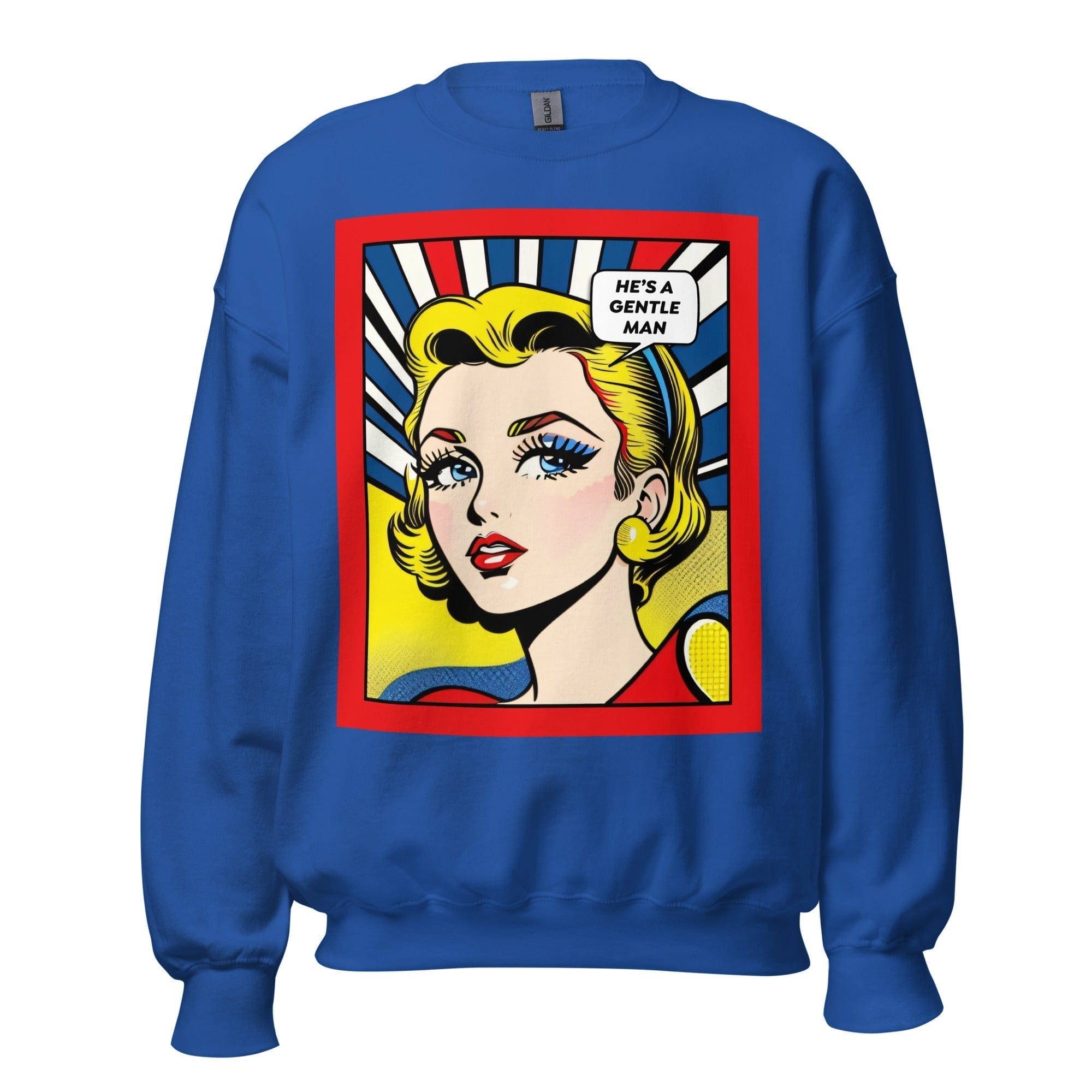 GRAPHIC T-SHIRTS Royal / S Unisex Crew Neck Sweatshirt - Vintage American Comic Series v.29