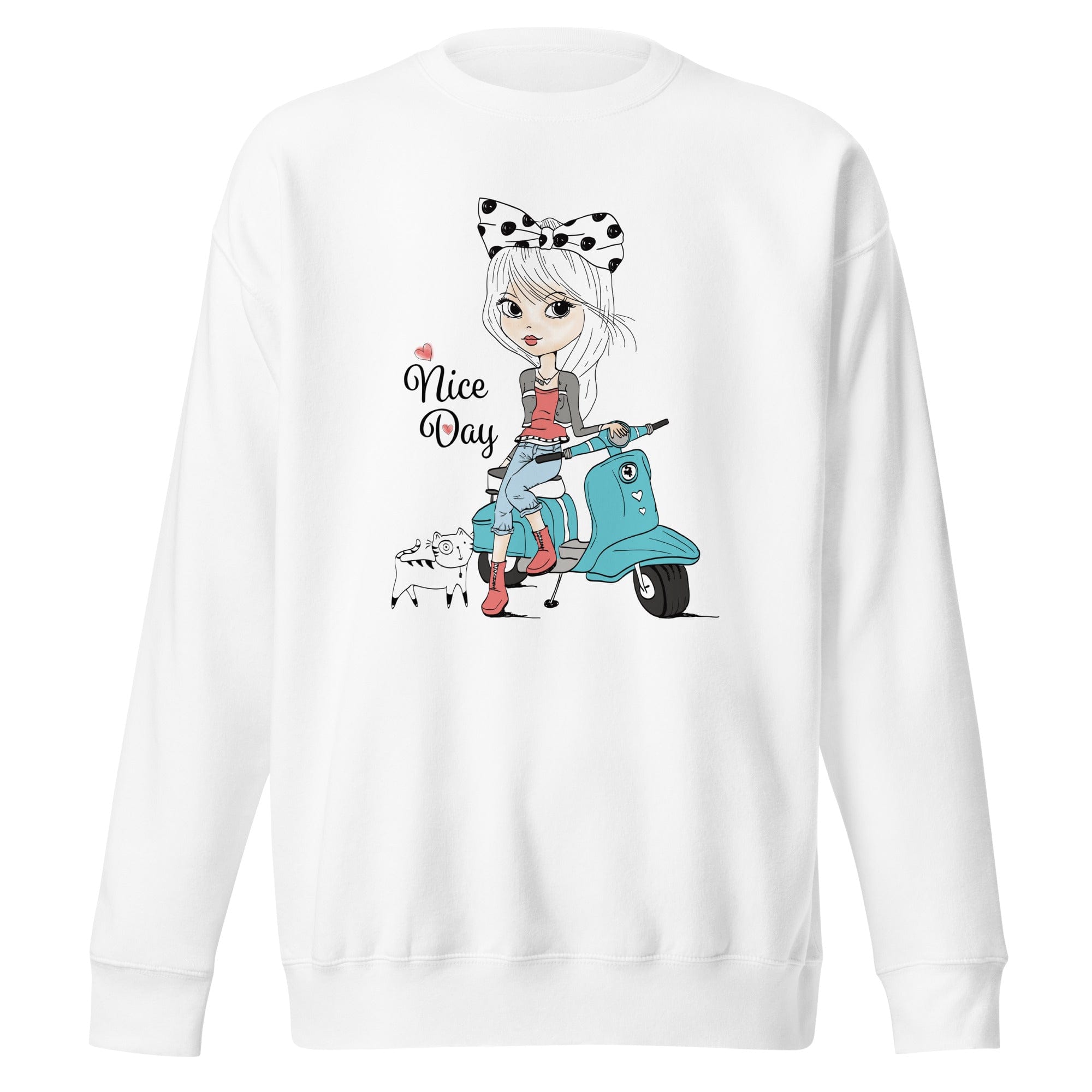 GRAPHIC T-SHIRTS S Women's Premium Sweatshirt - Nice Day