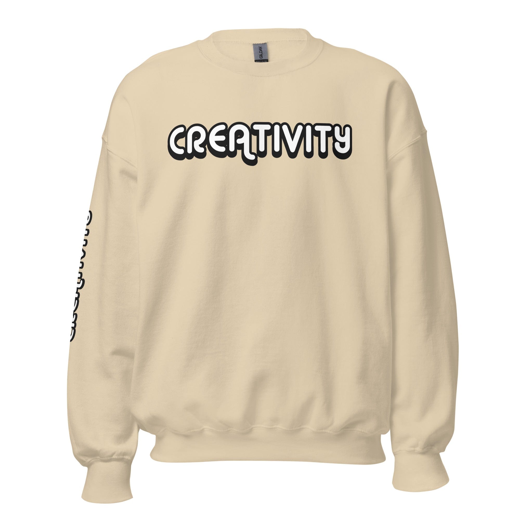 GRAPHIC T-SHIRTS Sand / S Unisex Crew Neck Sweatshirt - Creativity