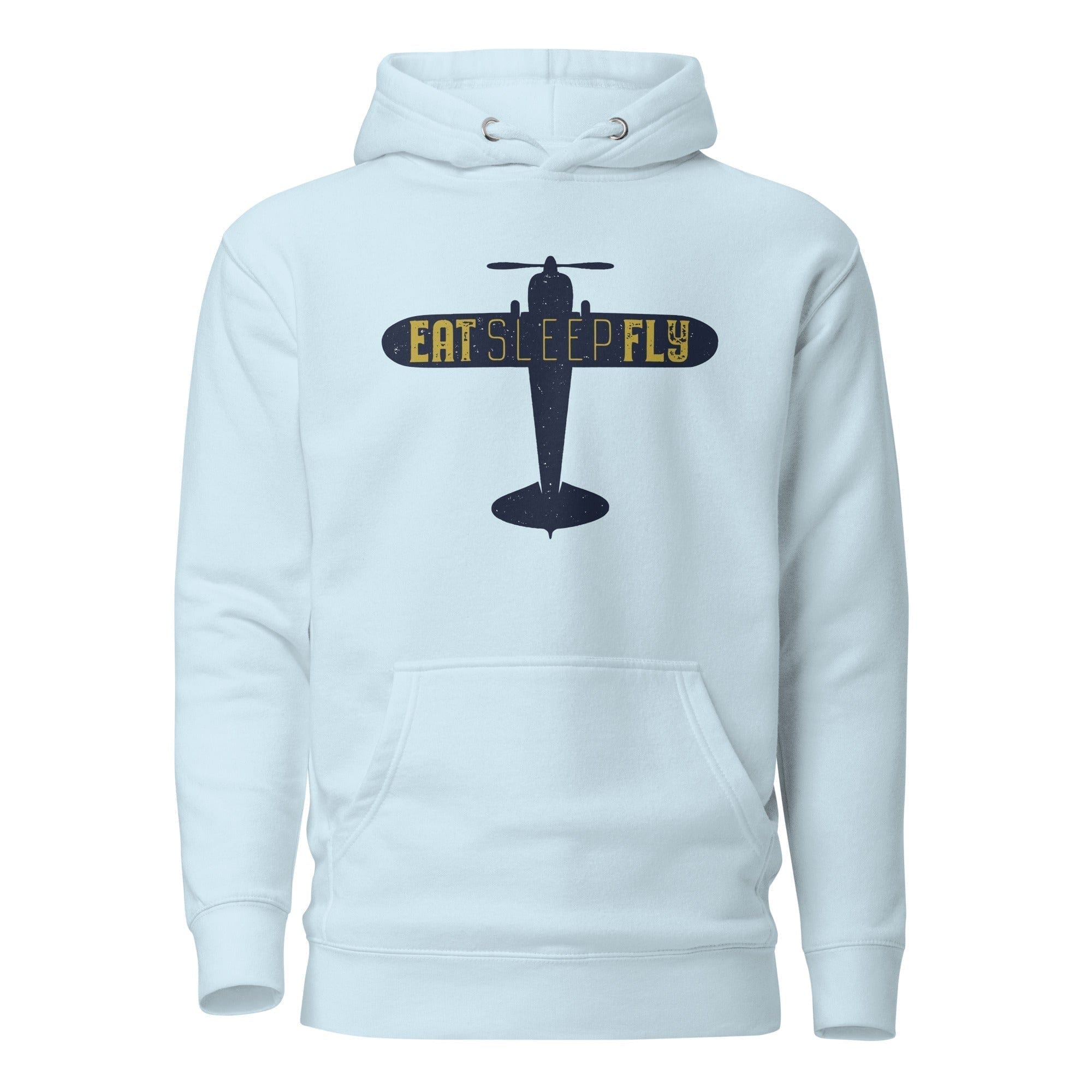 GRAPHIC T-SHIRTS Sky Blue / S Unisex Premium Hoodie - Cotton Heritage - Eat Sleep Fly