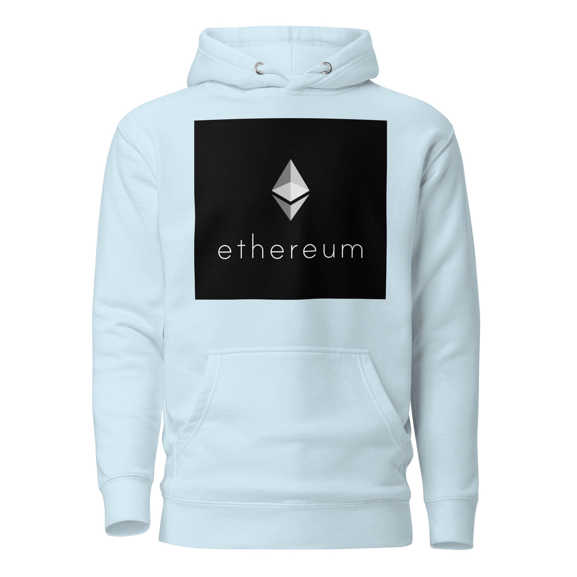 GRAPHIC T-SHIRTS Sky Blue / S Unisex Premium Hoodie - Cotton Heritage - Ethereum Cryptocurrency Logo