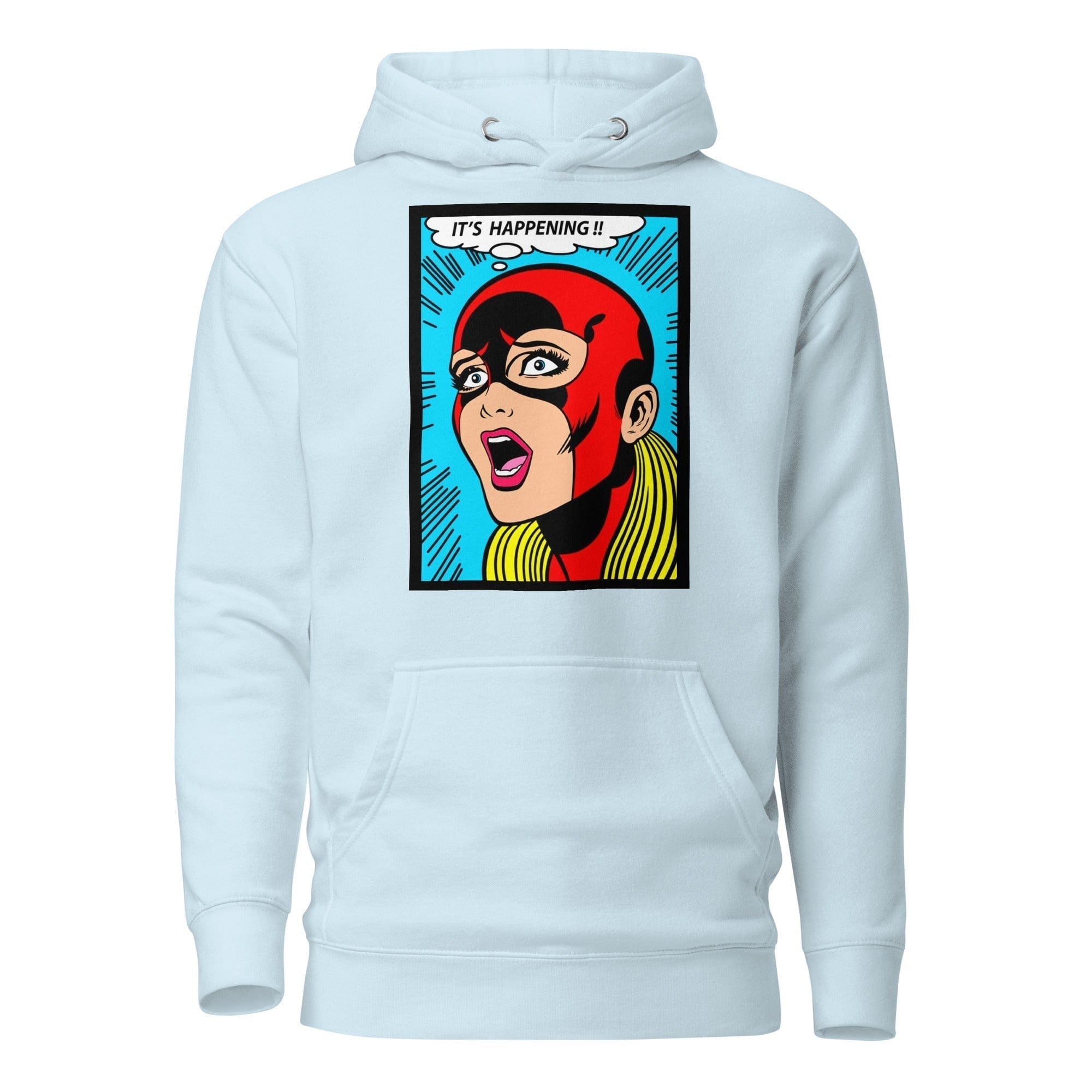 GRAPHIC T-SHIRTS Sky Blue / S Unisex Premium Hoodie - It's Happening !!