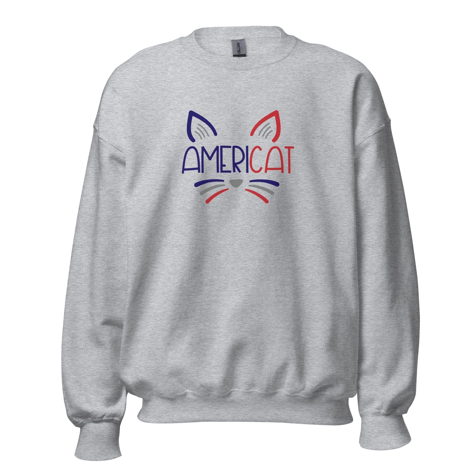 GRAPHIC T-SHIRTS Sport Grey / S Unisex Crew Neck Sweatshirt - Americat