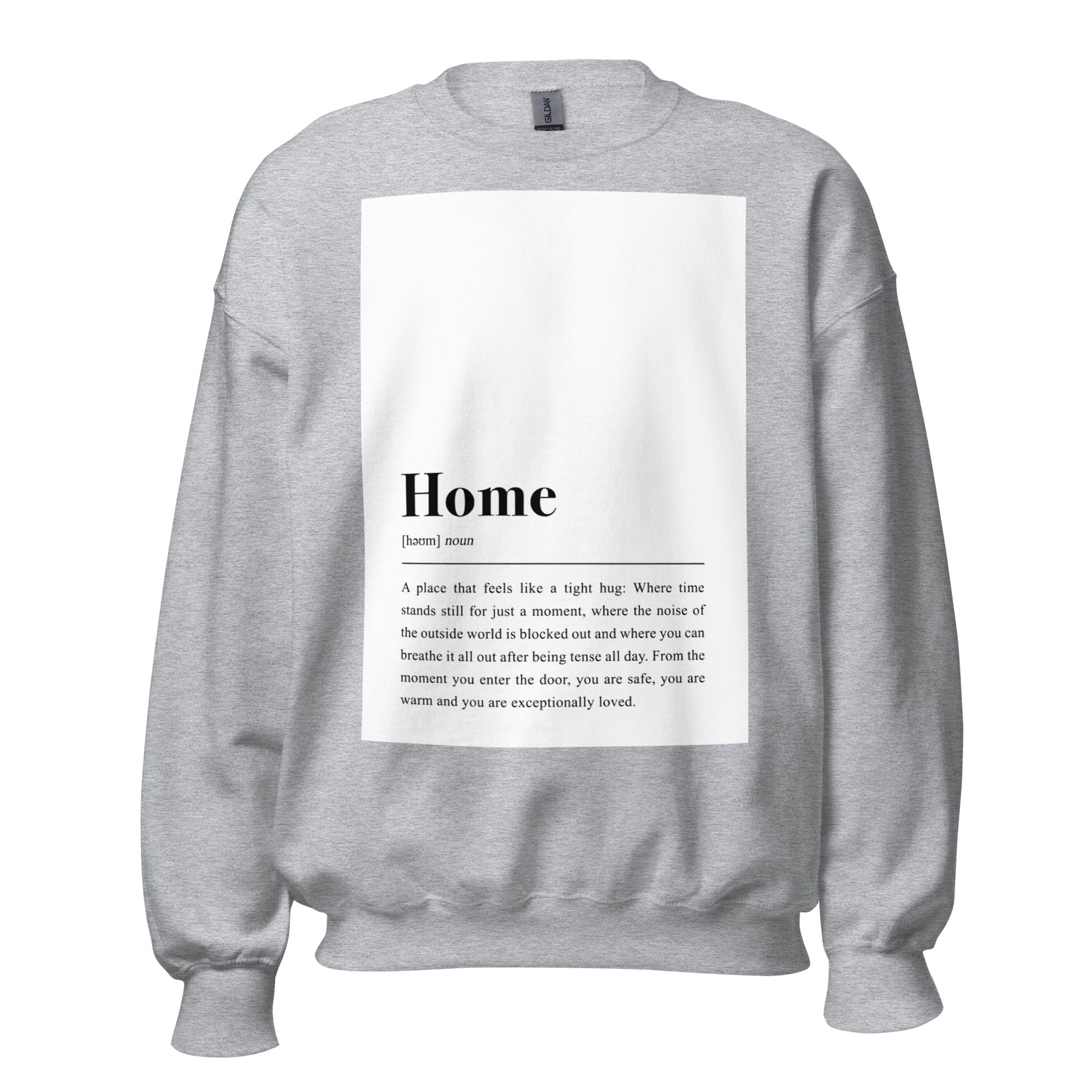 GRAPHIC T-SHIRTS Sport Grey / S Unisex Crew Neck Sweatshirt - Home