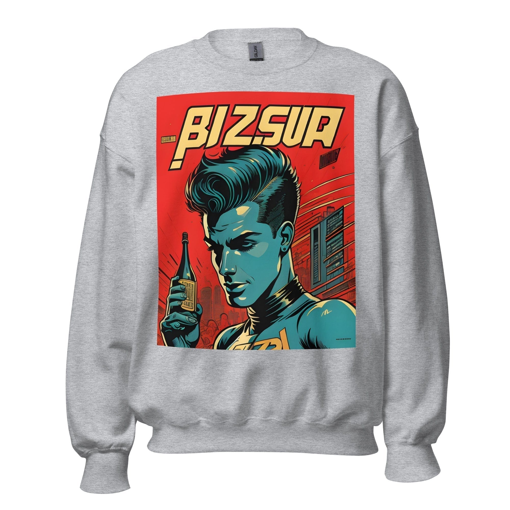 GRAPHIC T-SHIRTS Sport Grey / S Unisex Crew Neck Sweatshirt - Ibiza Night Club Heroes Comic Series v.1